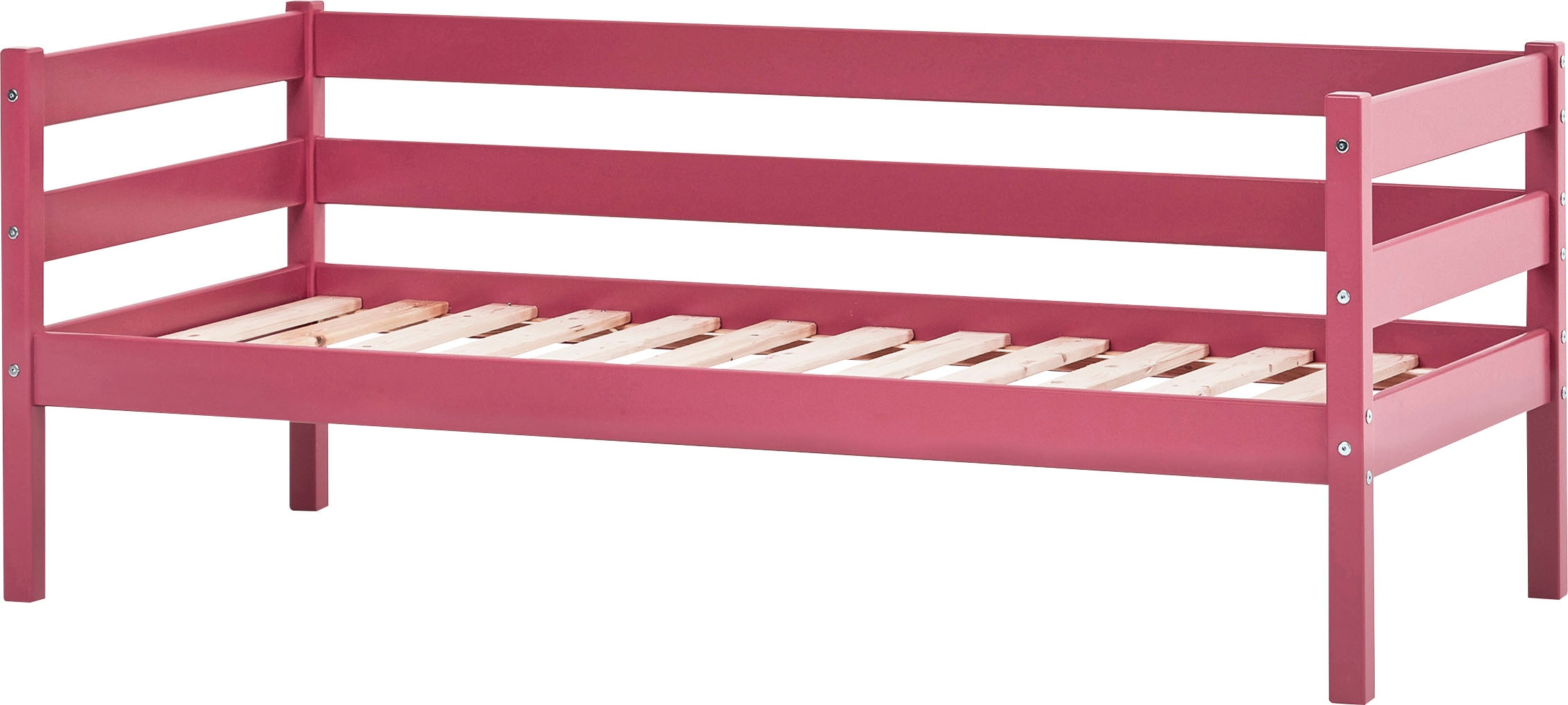 Hoppekids Einzelbett »ECO Comfort Kinderbett, Kiefer Massivholz, Jugendbett inkl. Rollrost« 70x160 cm, wahlweise in verschieden Farben/ Matratze/ Absturzsicherung