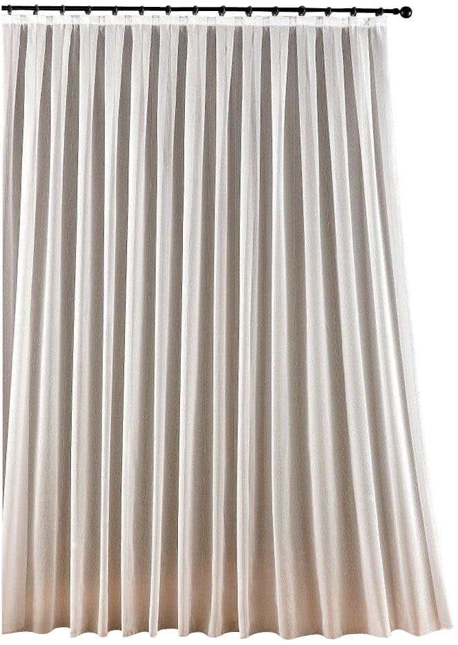 Weckbrodt Gardine "Webstore" Kräuselband 1 Stk. tlg. Webgardine, feste Falten,halbtransparent, nach Mass,Beschwerungsband