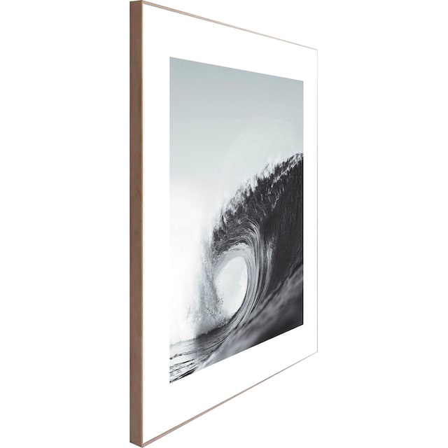 ❤ Reinders! Wandbild »Slim Frame Wood 50x50 Wave« bestellen im  Jelmoli-Online Shop