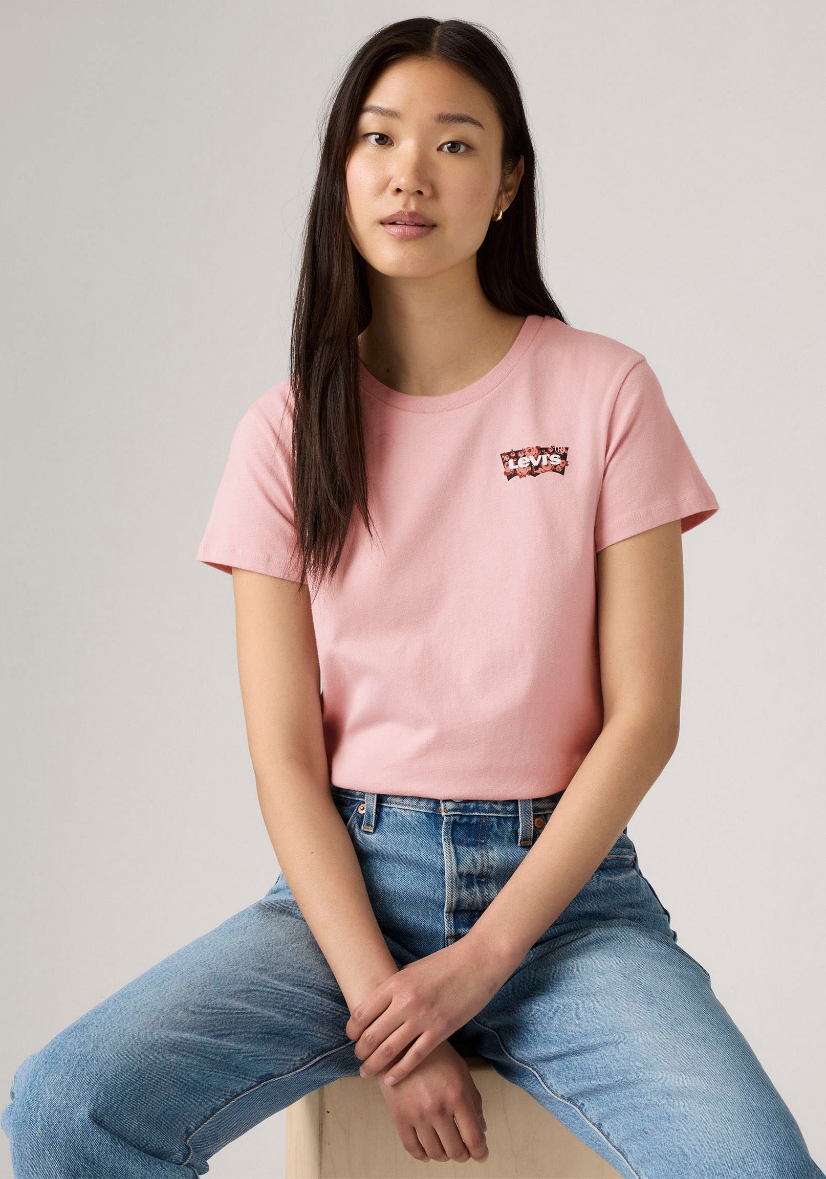 Levi's® T-Shirt »THE PERFECT TEE«, mit Batwing-Logoprint