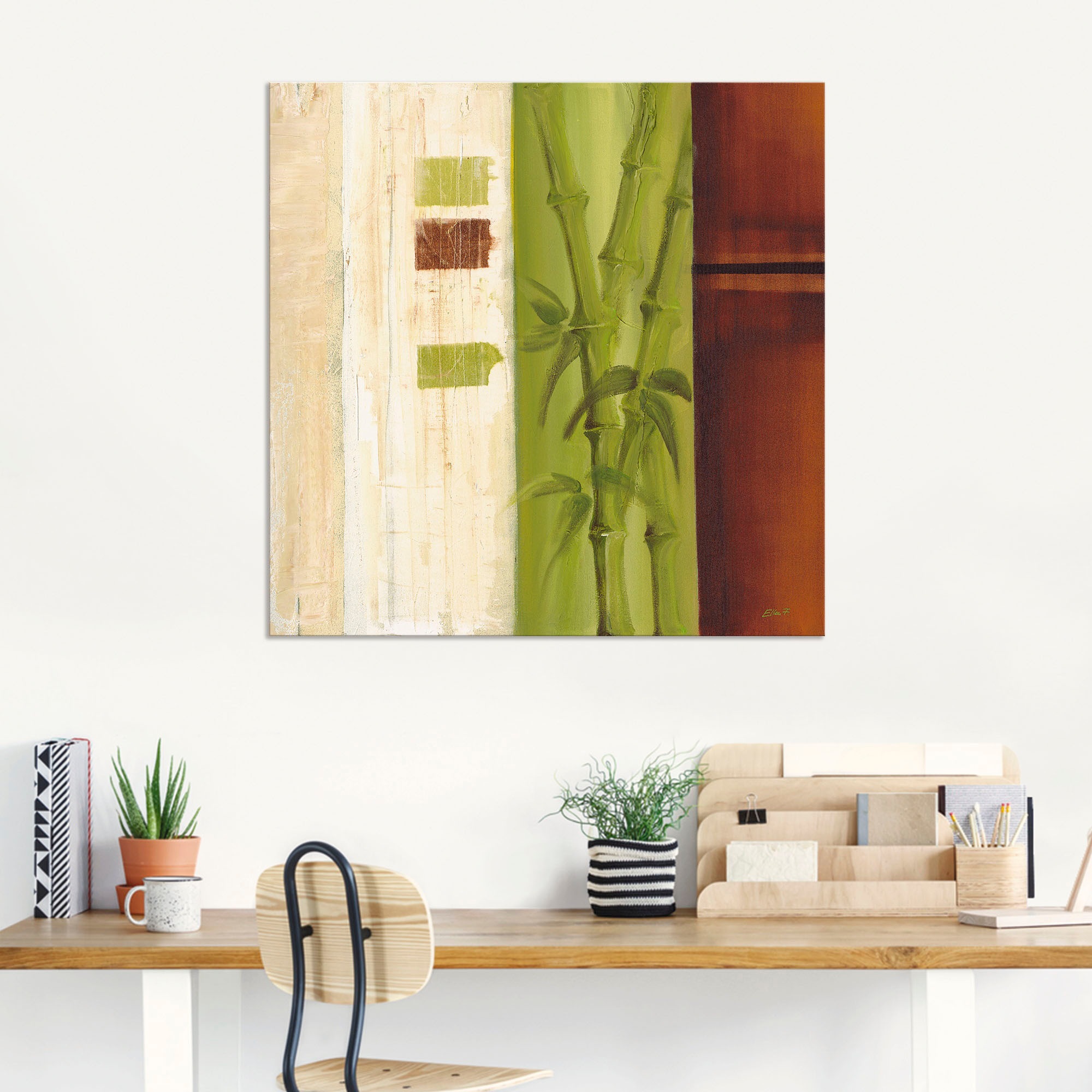 Artland Wandbild »Bambus I«, Gräser, (1 St.), als Alubild, Leinwandbild, Wandaufkleber oder Poster in versch. Grössen