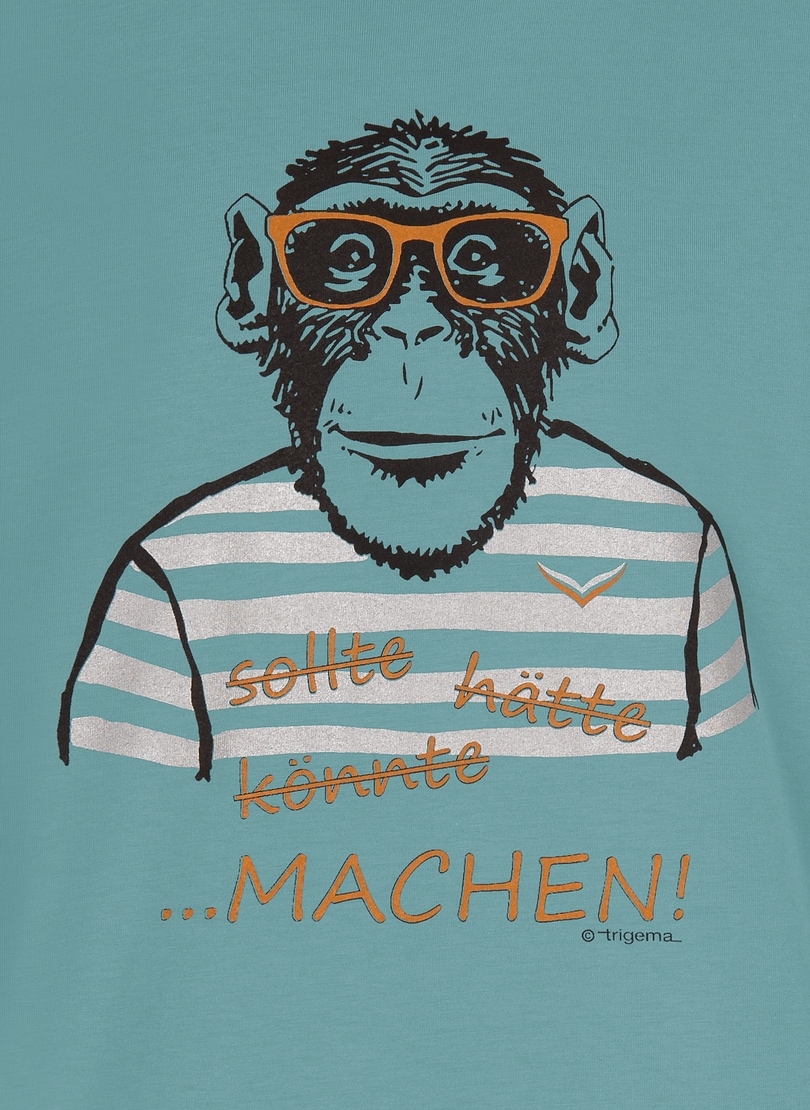 Trigema T-Shirt »TRIGEMA shoppen | grossem Jelmoli-Versand Affen-Aufdruck« mit online T-Shirt