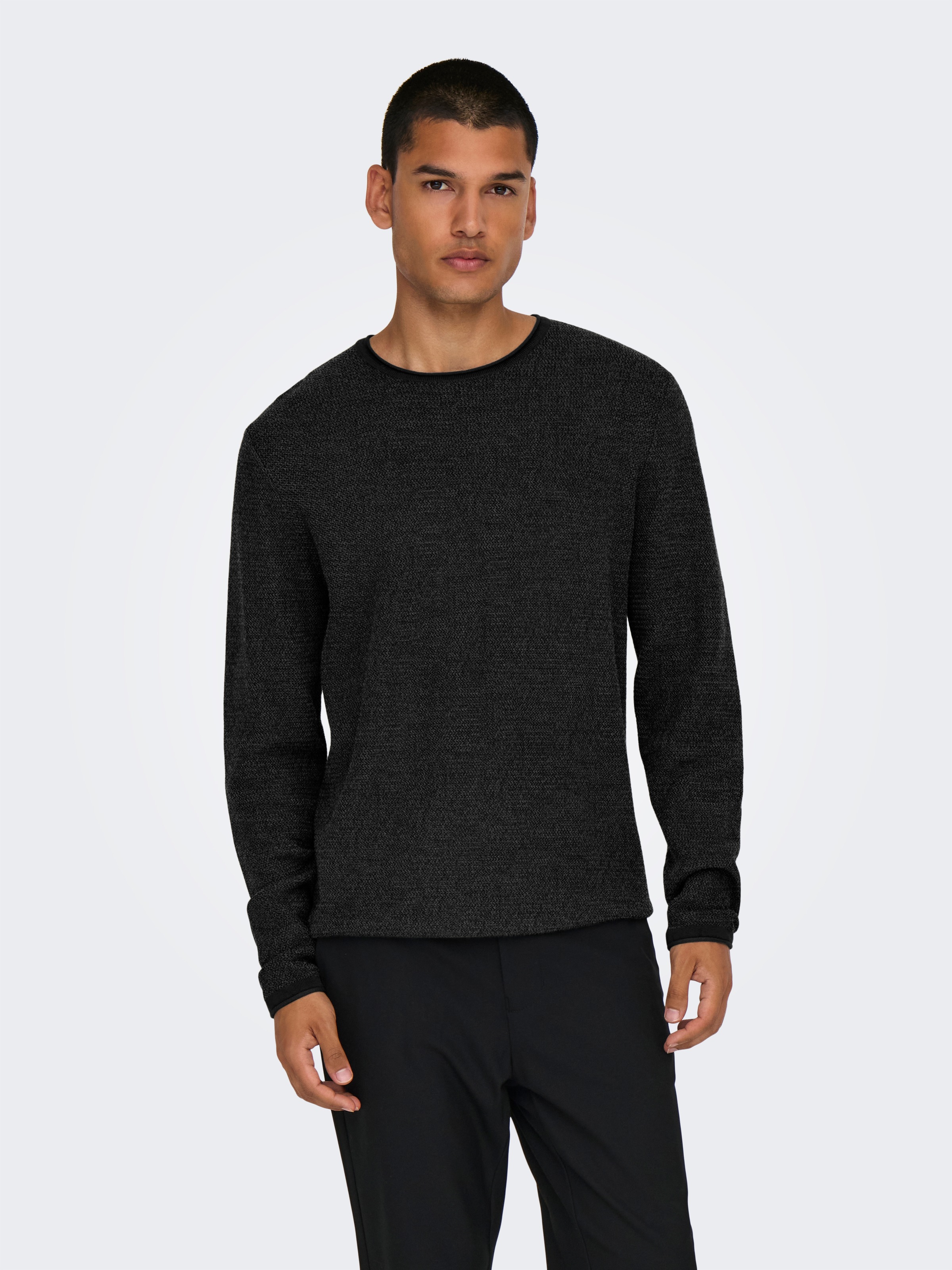 ONLY & SONS Strickpullover »ONSERIC REG 12 STRUC CREW KNIT« Baumwolle, regular fit
