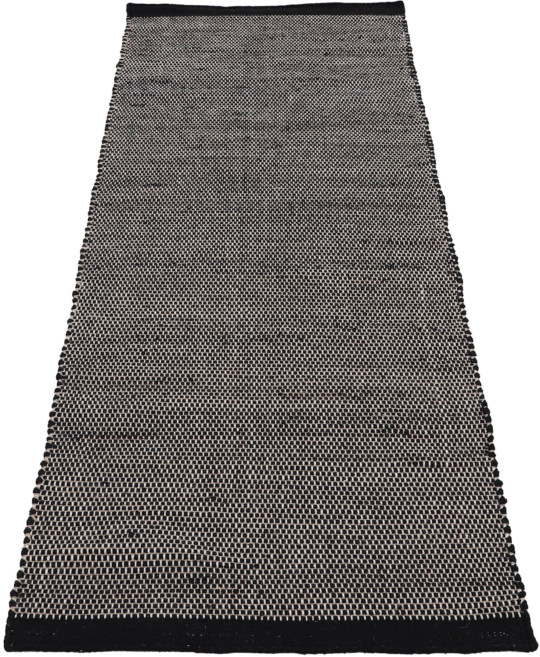 carpetfine Läufer »Mona«, rechteckig, 5 mm Höhe, Wendeteppich aus Wolle/Baumwolle