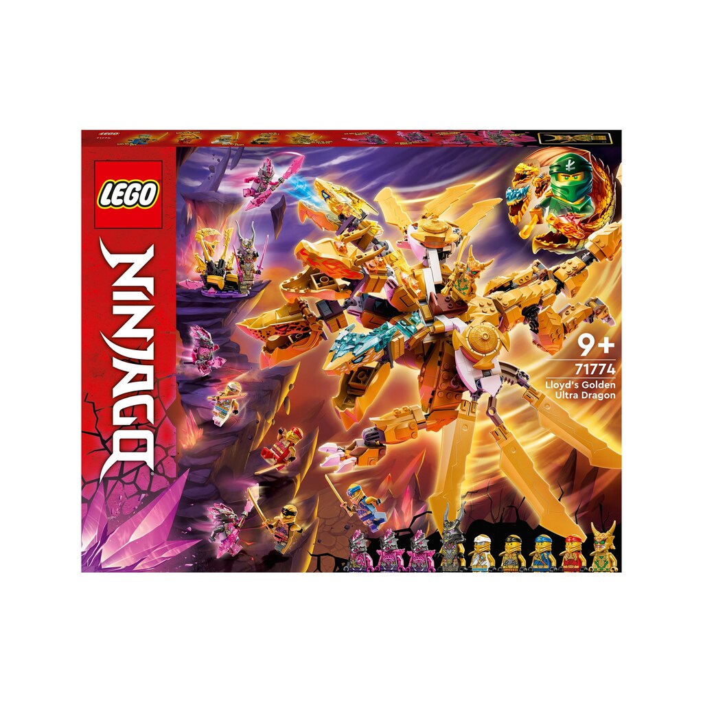 LEGO® Spielbausteine »Lloyds Ultragoldfarbendrach«, (989 St.)