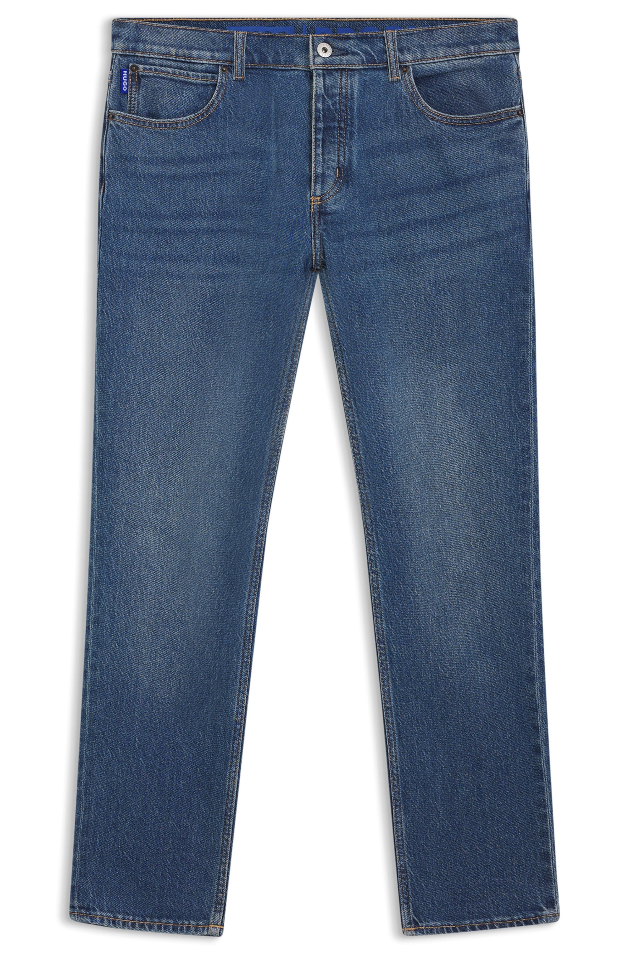 HUGO Blue Tapered-fit-Jeans »Brody«, mit Stone-washed-Finish