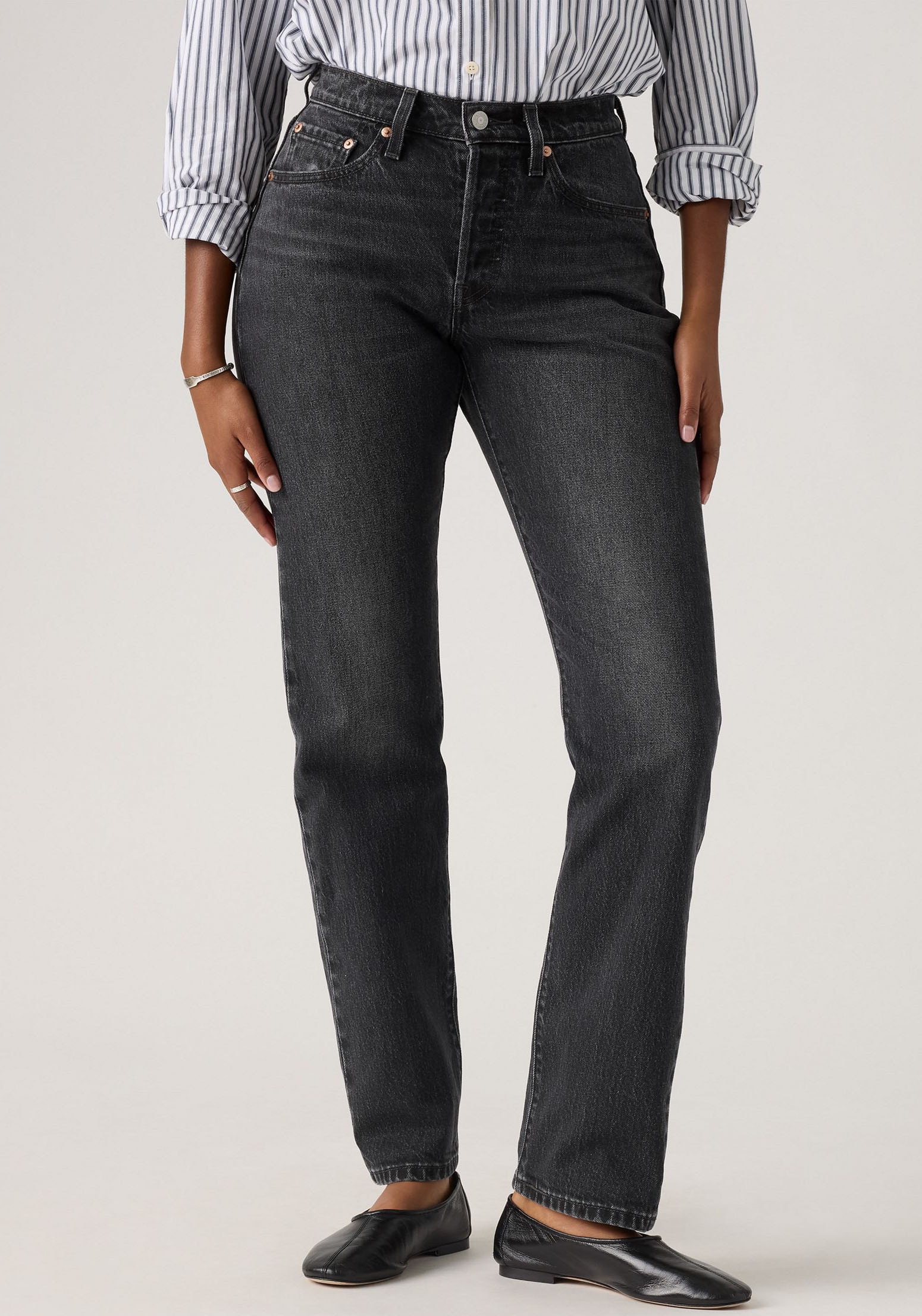 Levi's® Stretch-Jeans »LV Jeans 501 CURVE BLACKS« mit gerader Beinform