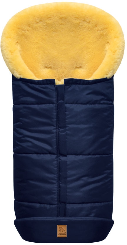 Heitmann Felle Fusssack »Eisbärchen - Lammfell Winterfusssack - Premium Qualität« mit echtem Lammfell, für Kinderwagen & Buggy, 6 Gurtschlitze, waschbar
