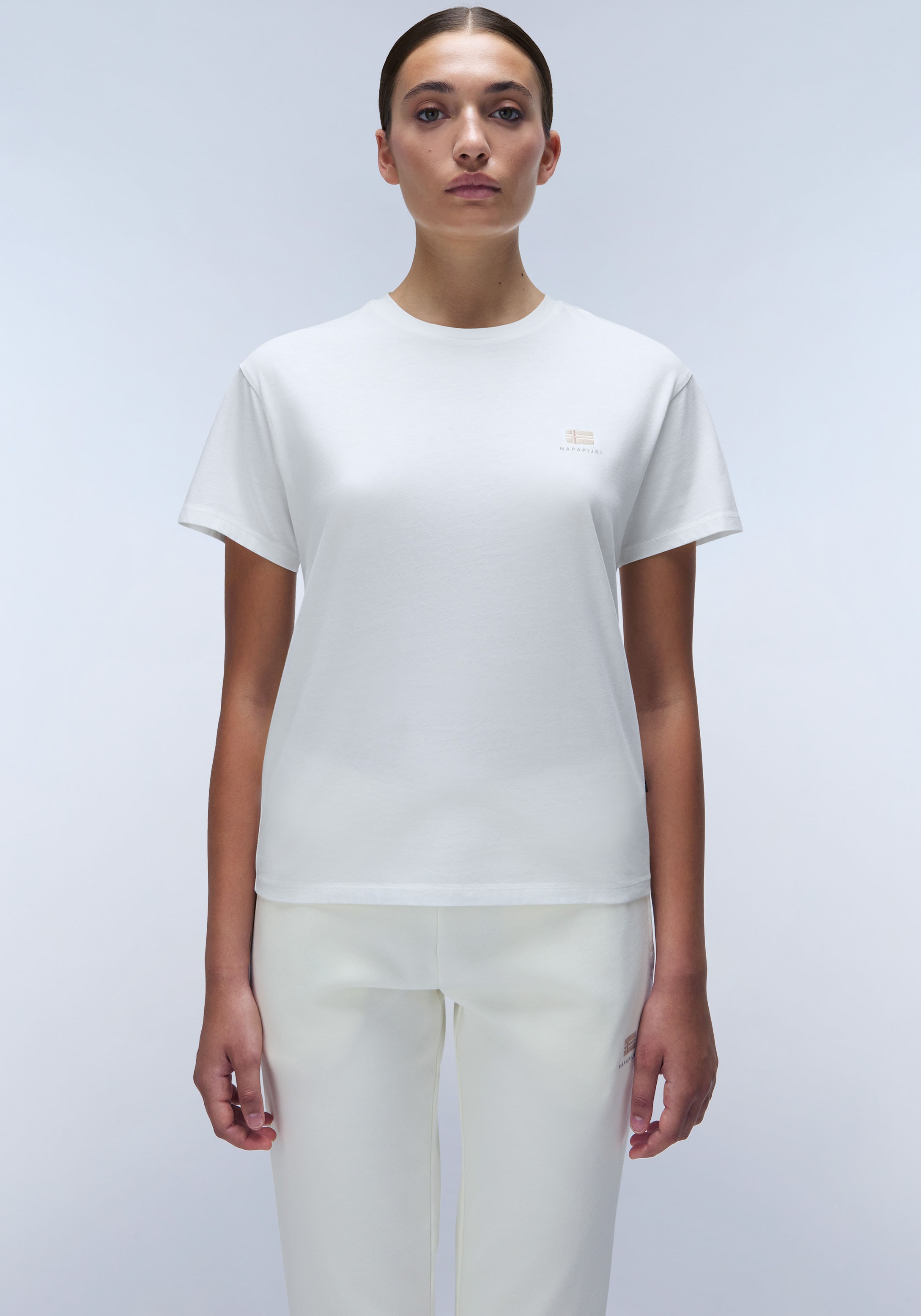 Napapijri T-Shirt »S-NINA 941 BLACK BEAUTY« Mit Rundhalsausschnitt