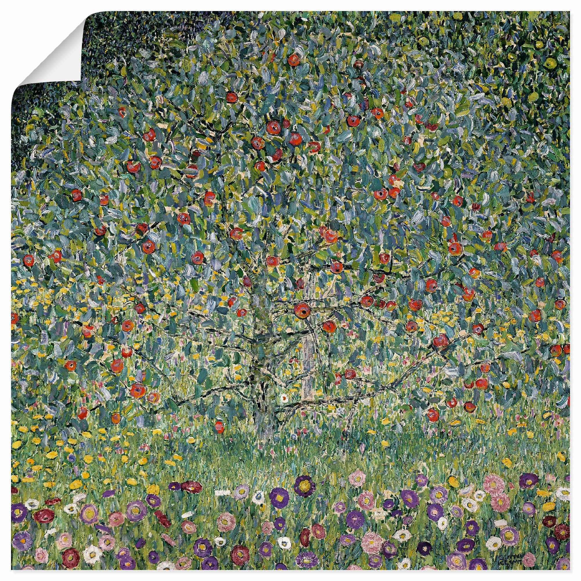 Artland Wandbild "Apfelbaum I. 1912" Bäume 1 Stk. tlg. als Alubild, Leinwandbild, Poster in verschied. Grössen
