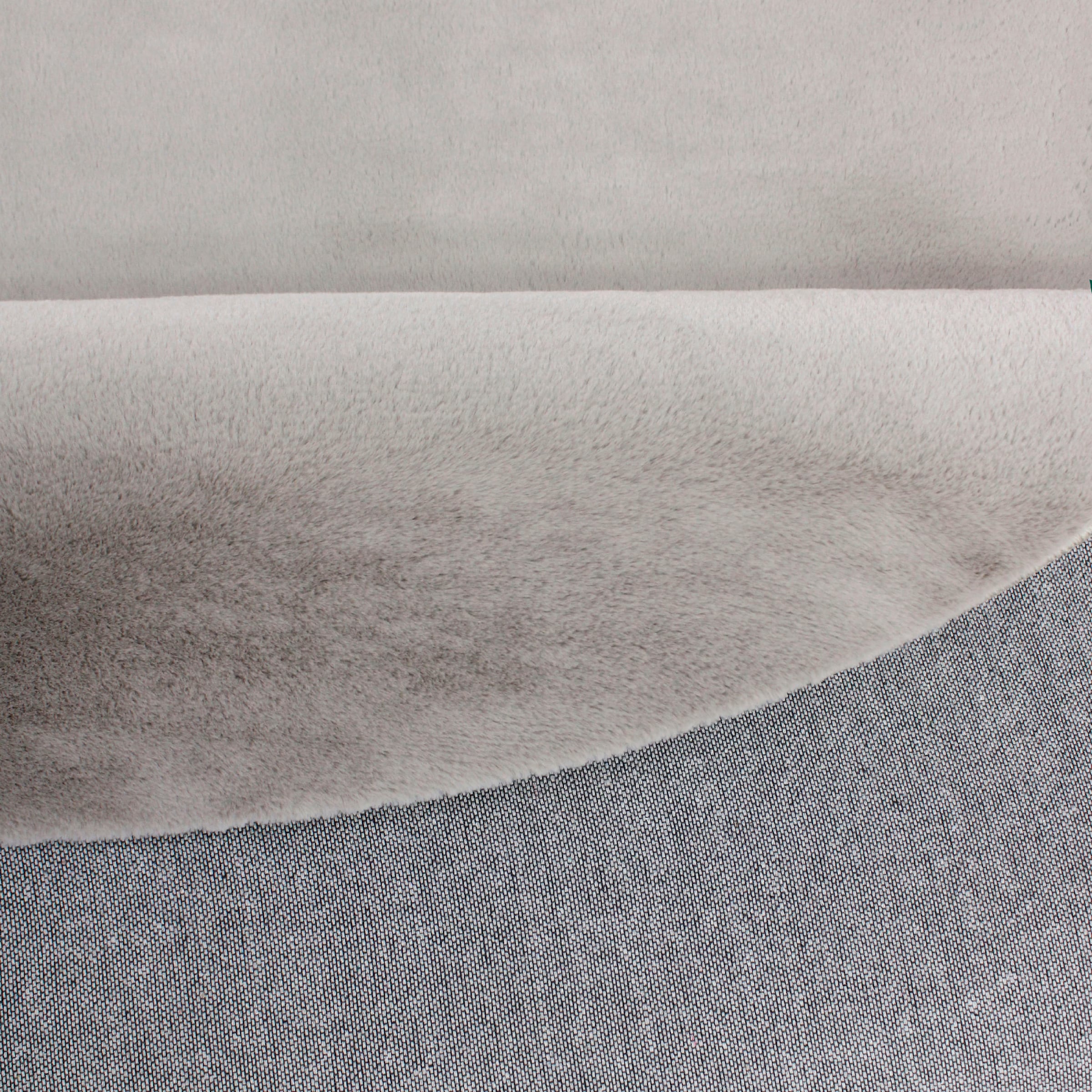 Leonique Fellteppich »Balu«, rund, 20 mm Höhe, Kunstfell in Kaninchenfell Haptik, fussbodenheizungsgeeignet, pflegeleicht, ideale Teppiche für Wohnzimmer, Schlafzimmer, Esszimmer, Arbeitszimmer