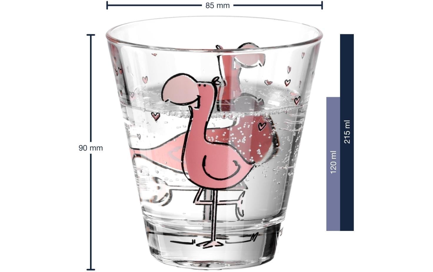 LEONARDO Glas »Bambini Flamingo 215 ml 6 Stück«