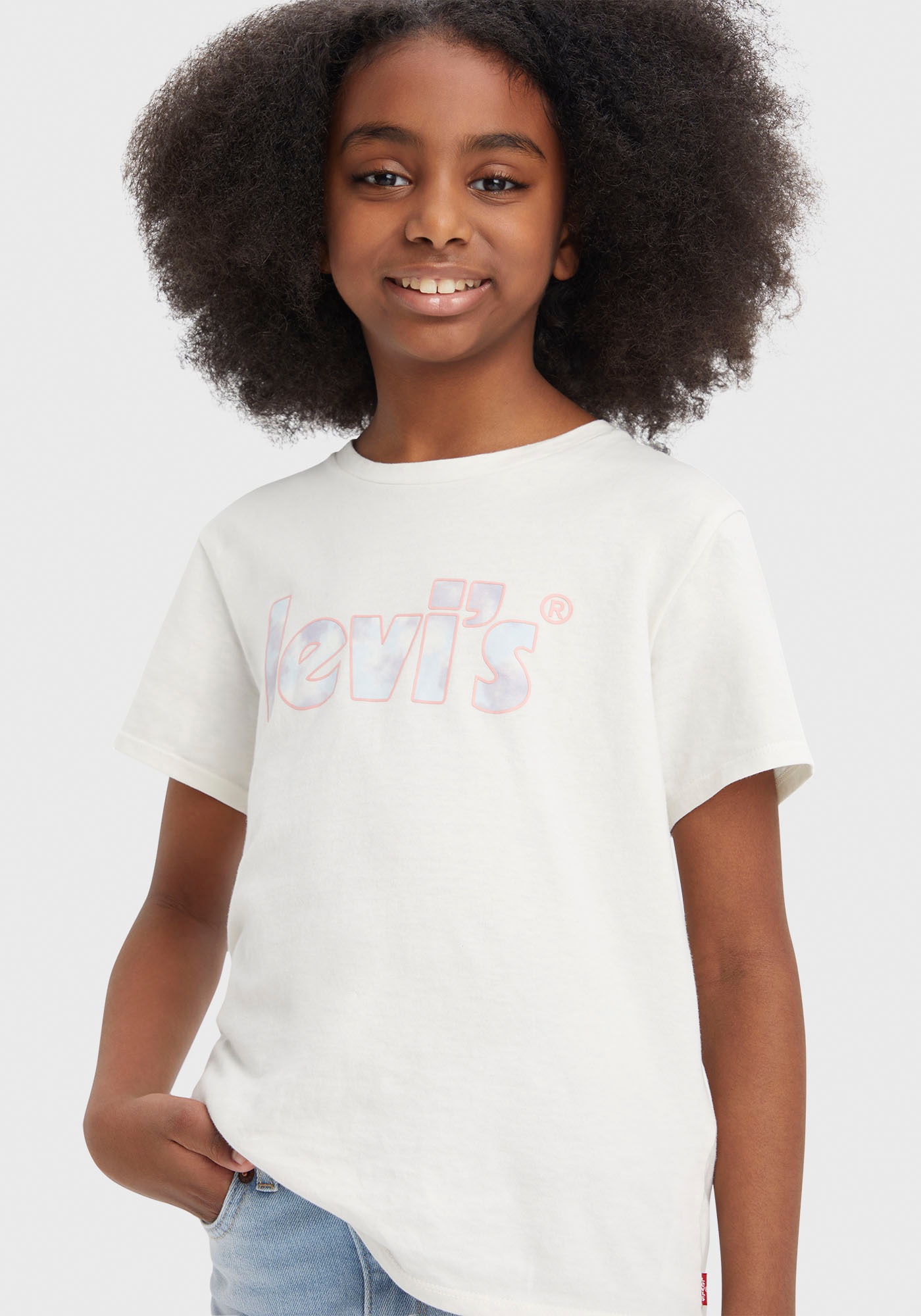 Levi's® Kids T-Shirt »LVG LOGOSSTEE« mit Logo Schriftzug for GIRLS