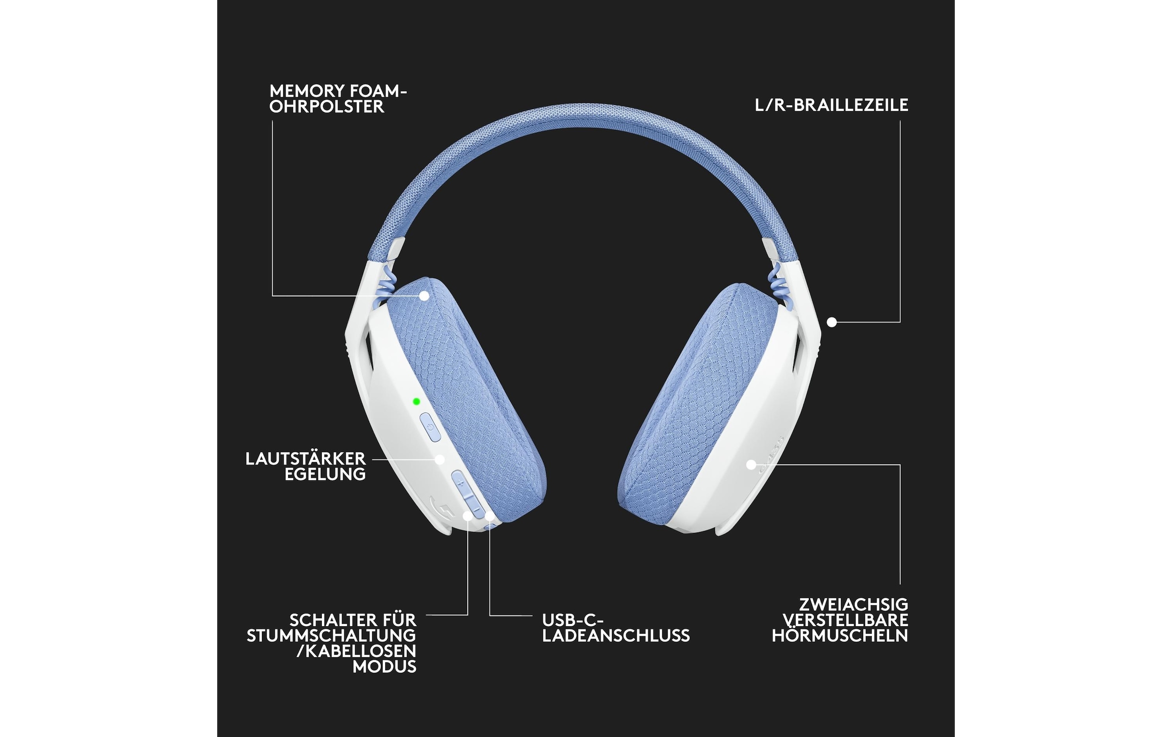 Logitech Gaming-Headset »G435 Gaming Headset white«