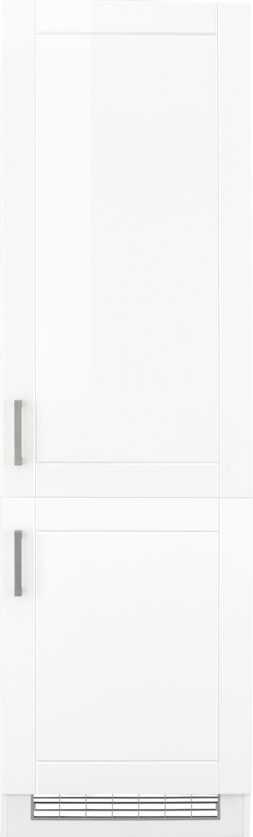 KOCHSTATION Kühlumbauschrank "KS-Tinnum" 60 cm breit, 200 cm hoch, Metallgriffe, mit Nischenmaß 178 cm