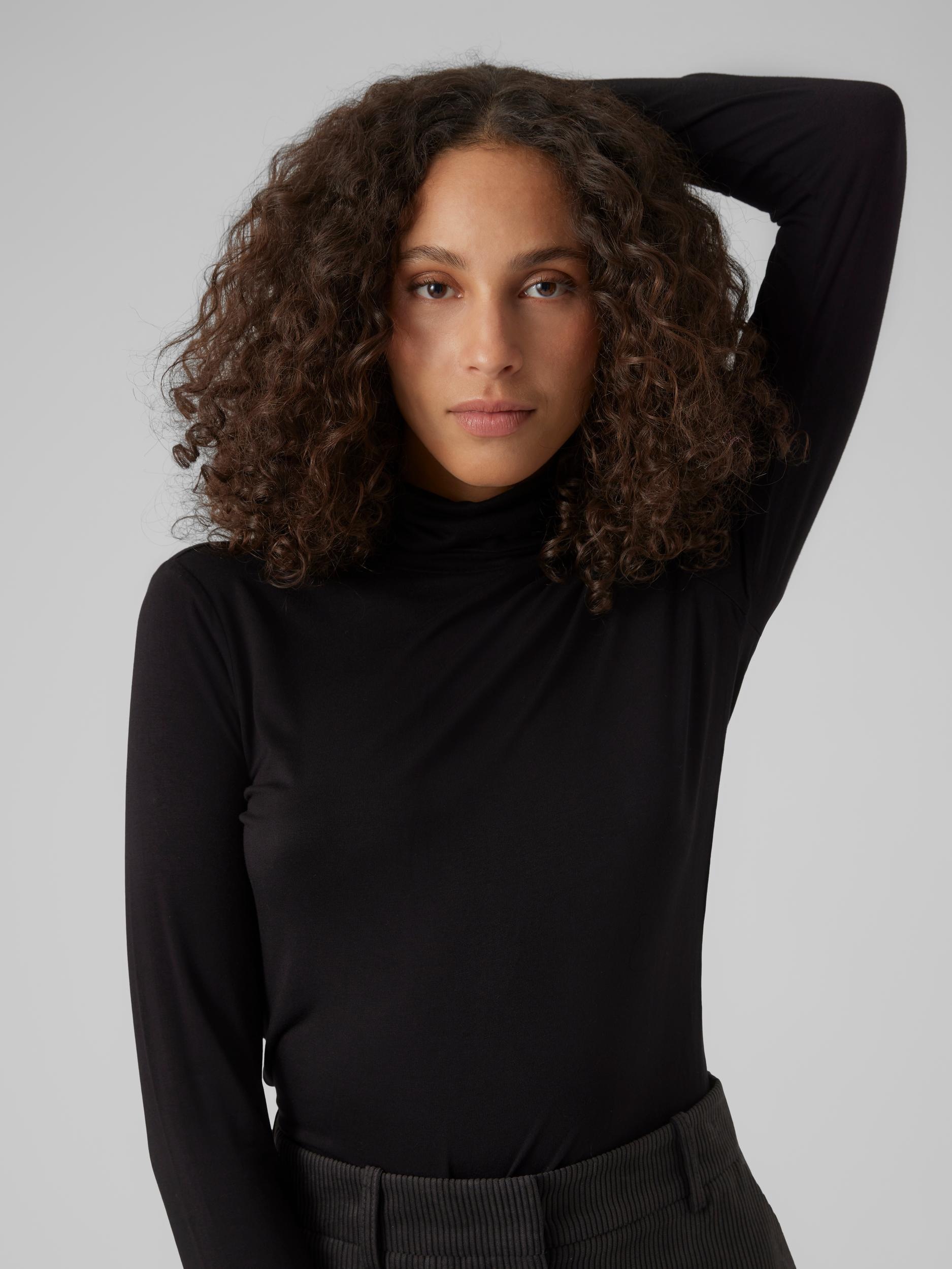 Vero Moda Langarmshirt »VMALBERTE LS ROLLNECK TOP JRS NOOS«