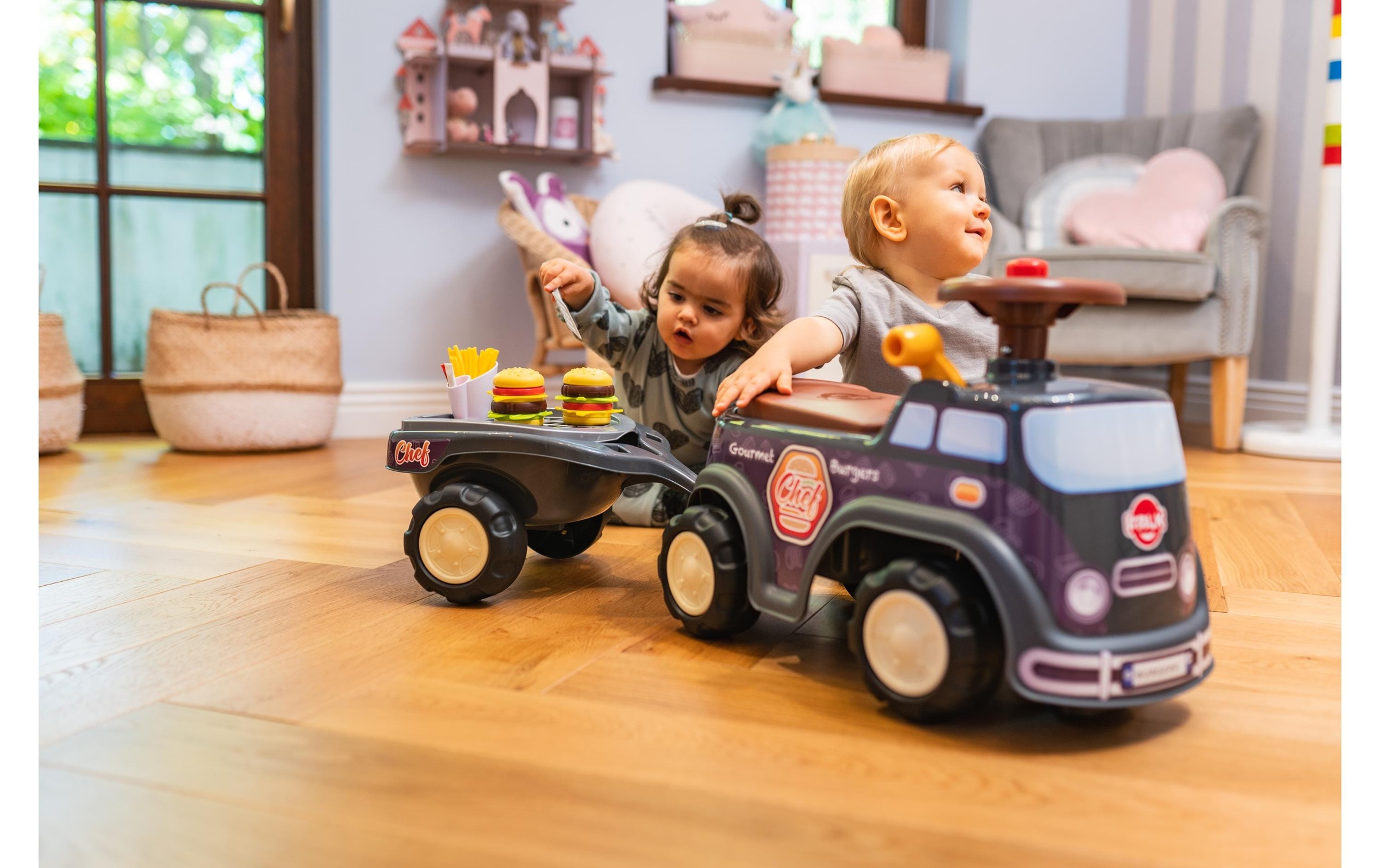 Falk Rutscherauto »Rutschfahrzeug Food Truck + Anh.«