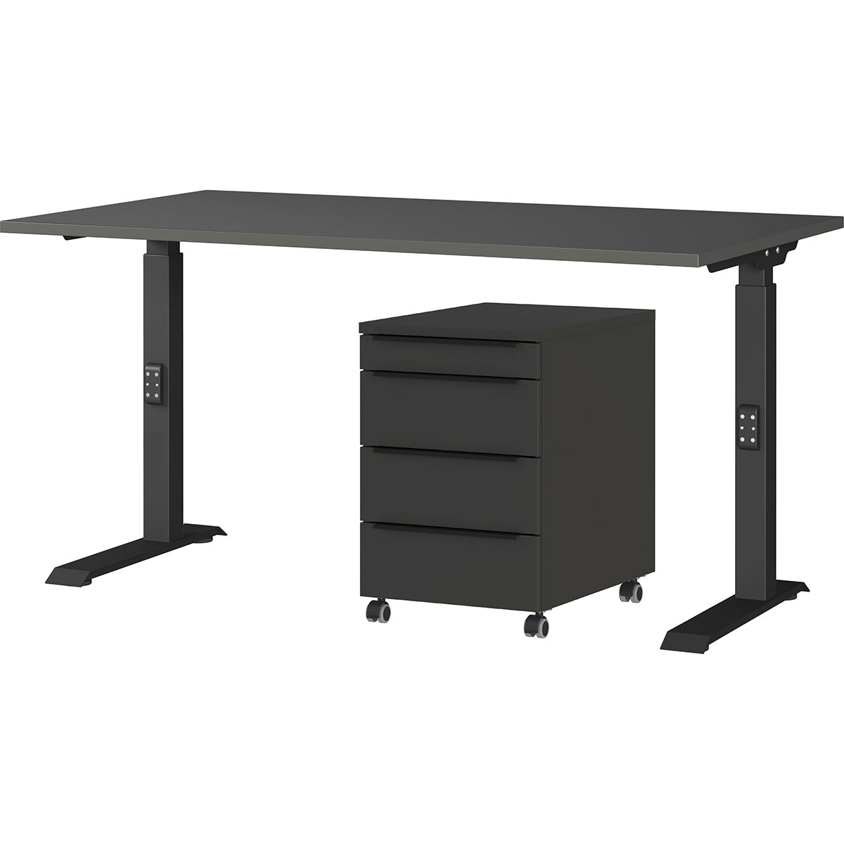 GERMANIA Büromöbel-Set »Mailand« 2 Stk. tlg. inkl. Schreibtisch und Rollcontainer