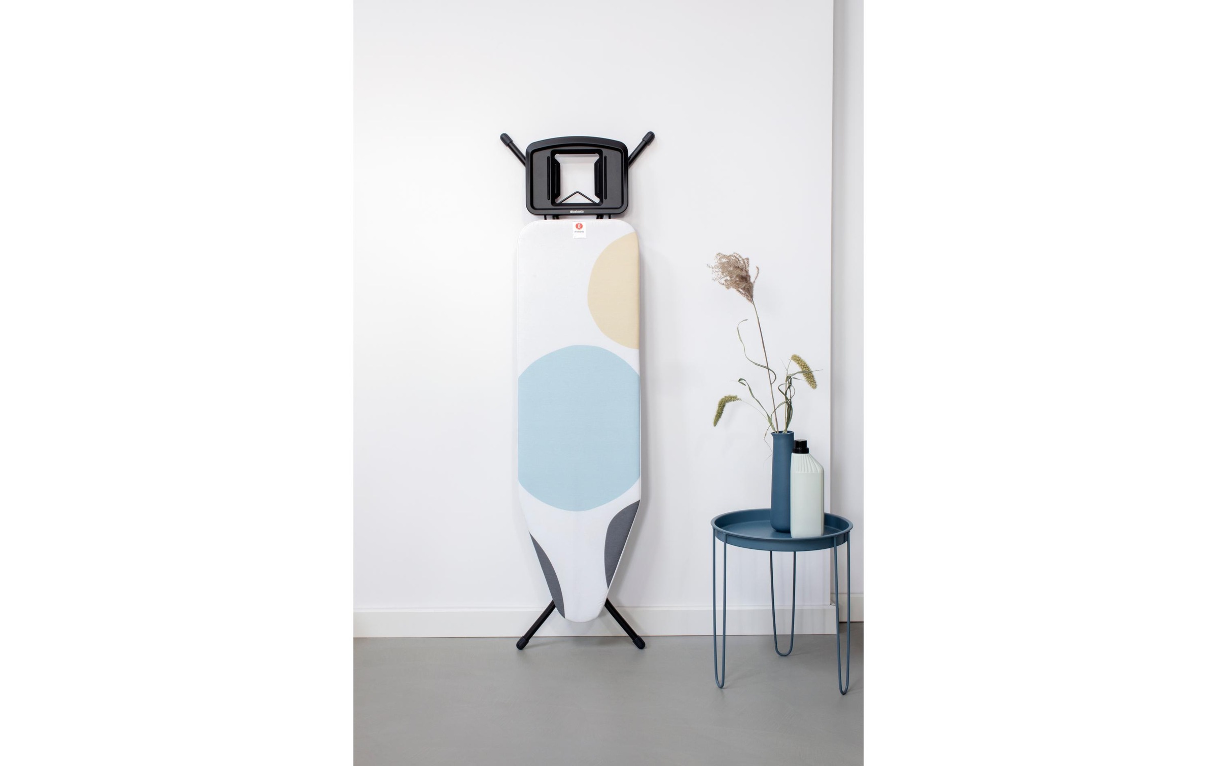 Brabantia Bügelbrett »Spring Bubbles mit Dampfbügeleisenablage«, Bügelfläche 38 cmx124 cm