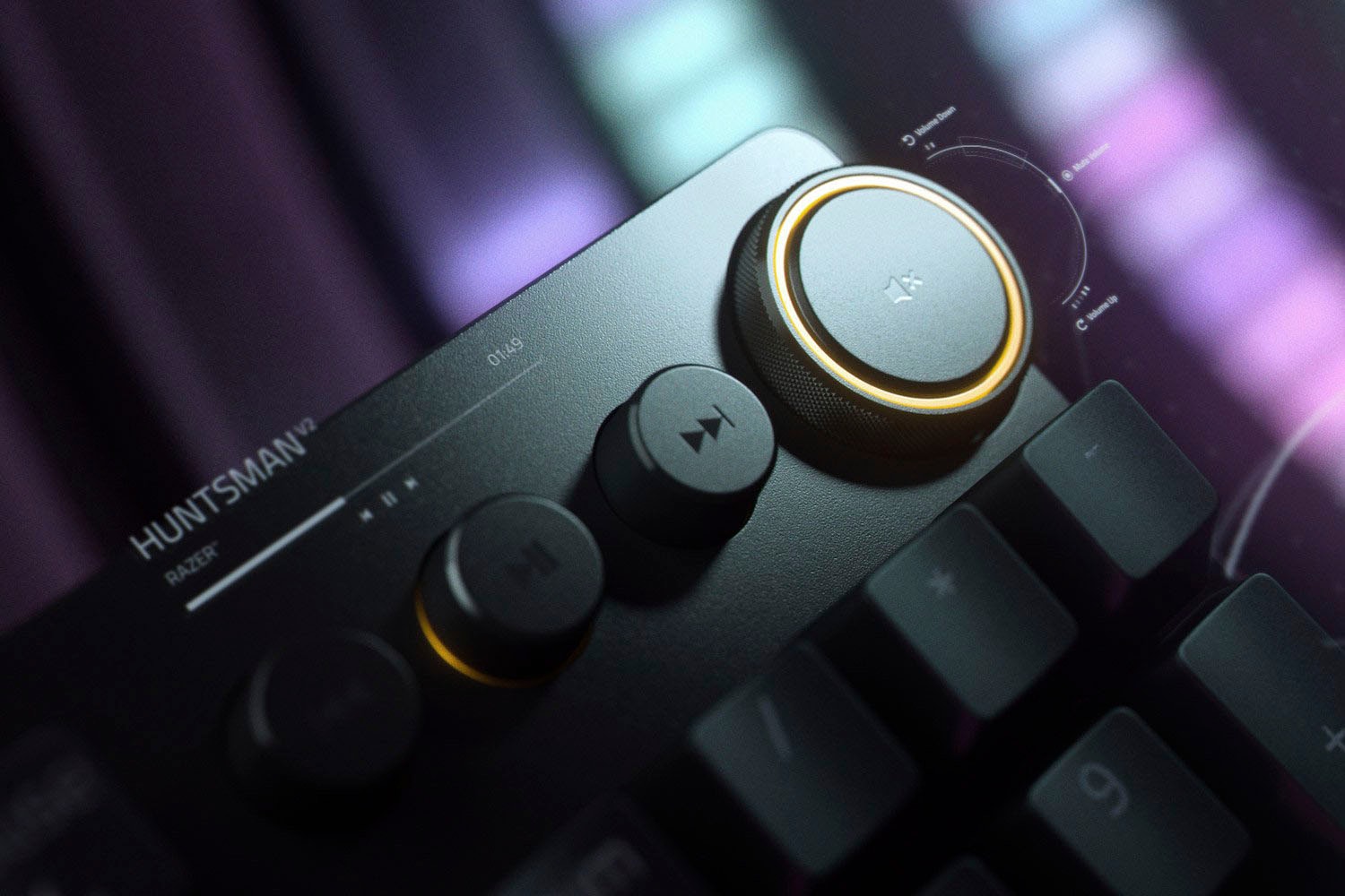 RAZER Tastatur »Huntsman V2 - Optical Sound Switch«, (Handgelenkauflage-Fn-Tasten)