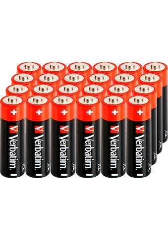 Verbatim Batterie »24er Pack Alkaline, Mignon, AA, LR06, 1.5V, Retail Box«, (24 St.) kaufen