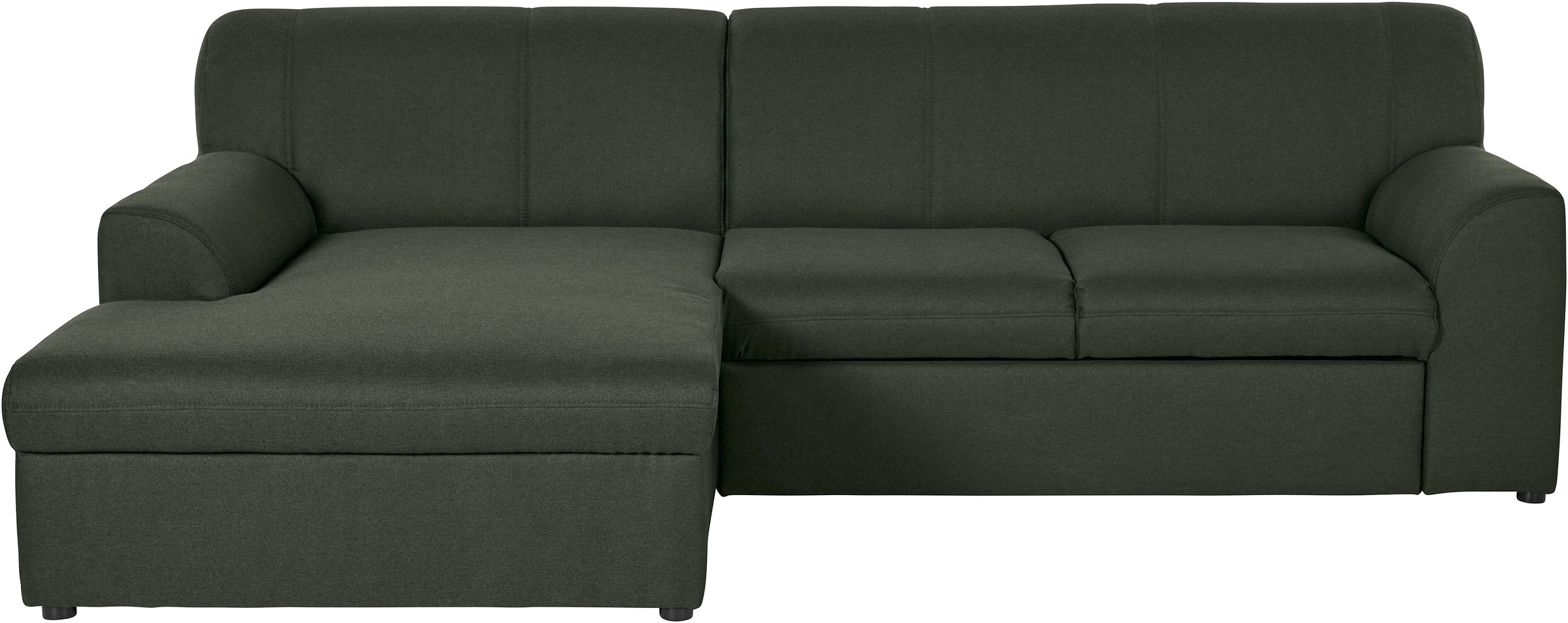 DOMO collection Ecksofa »Topper, elegant und zeitlos, kompaktes Stellmass 245/155cm, L-Form«, mit Recamiere, wahlweise mit Schlaffunktion