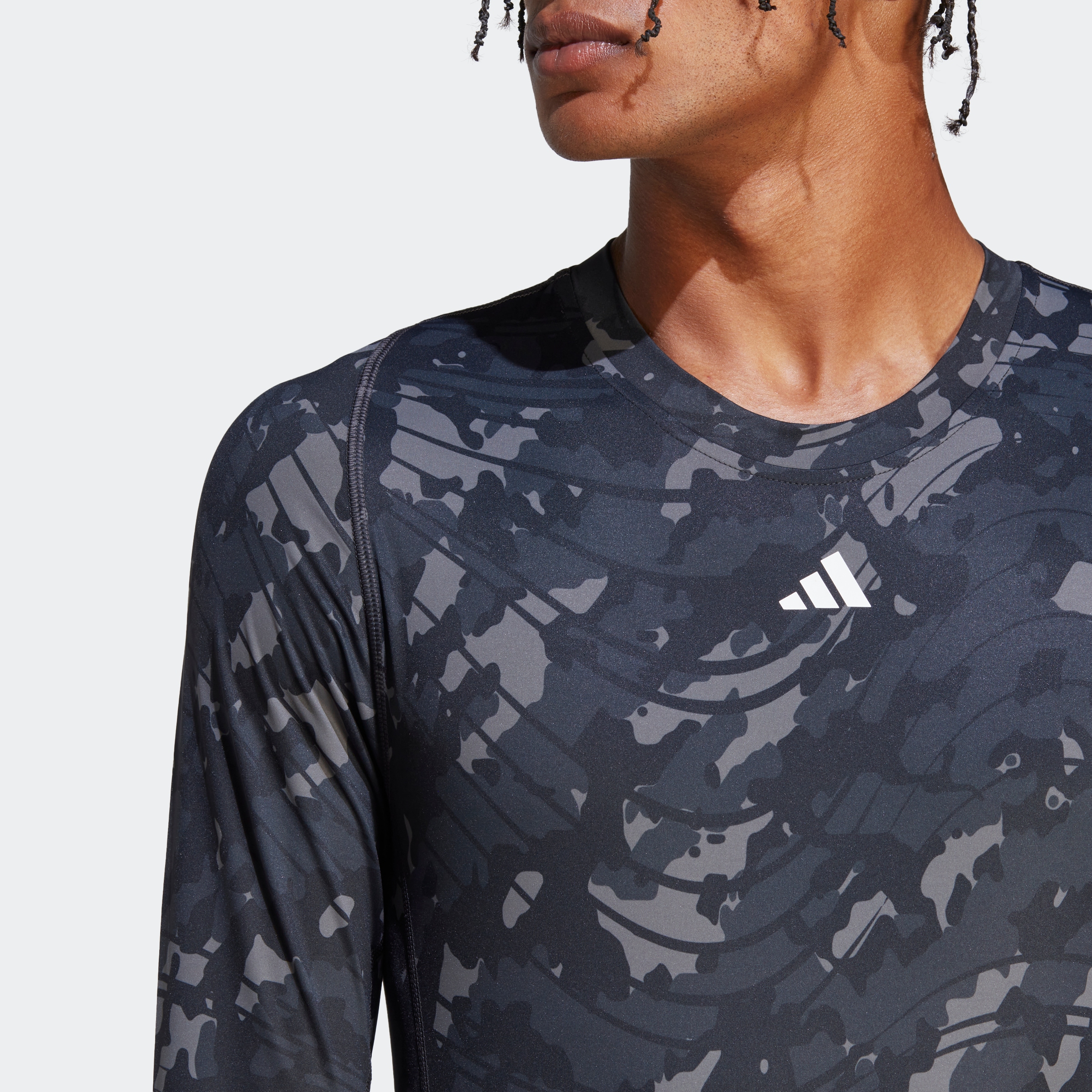 adidas Performance Funktionsshirt »TECHFIT ALLOVER PRINT TRAINING LONGSLEEVE«