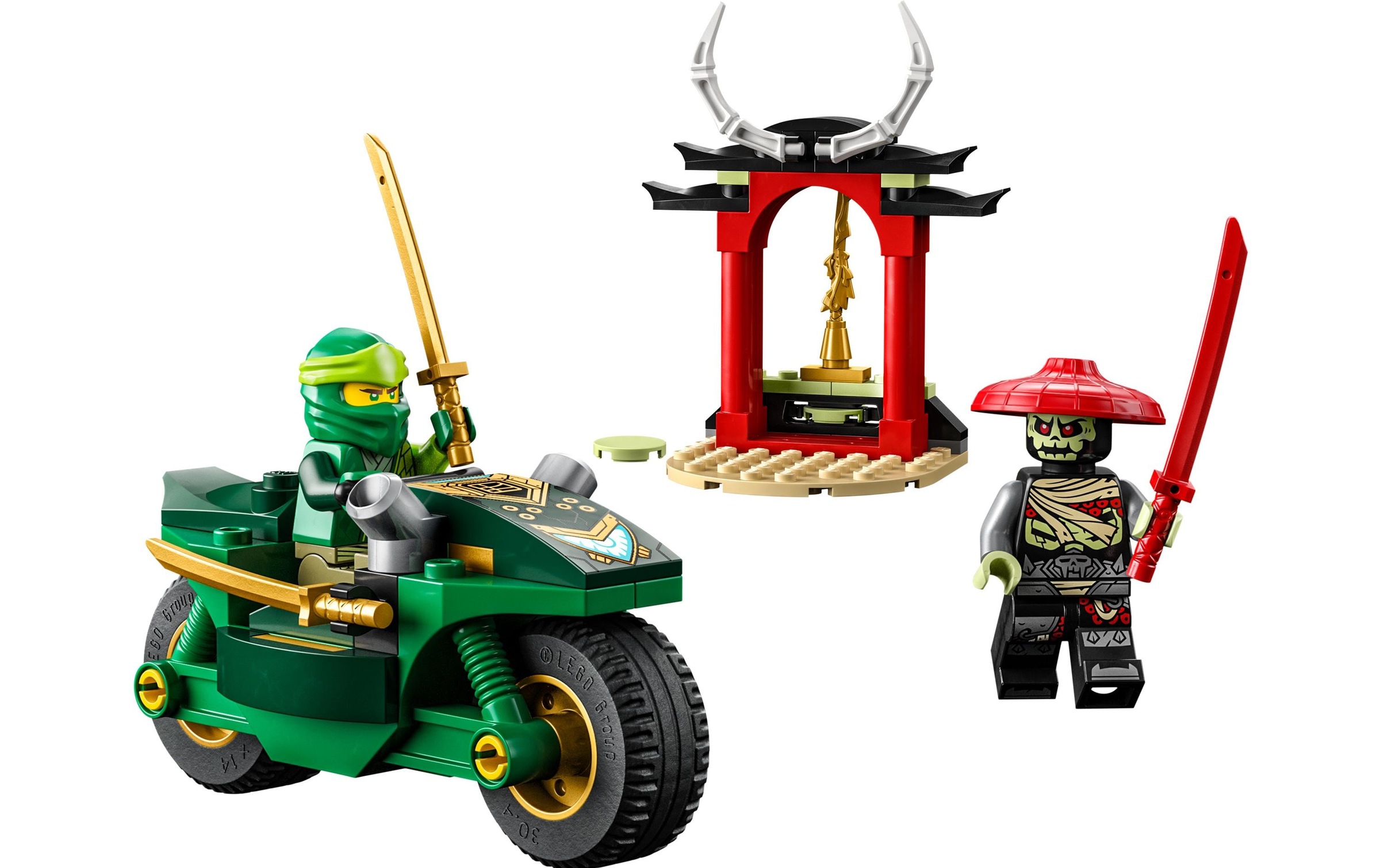 LEGO® Konstruktionsspielsteine »Lloyds Ninja-Motorrad«, (64 St.)
