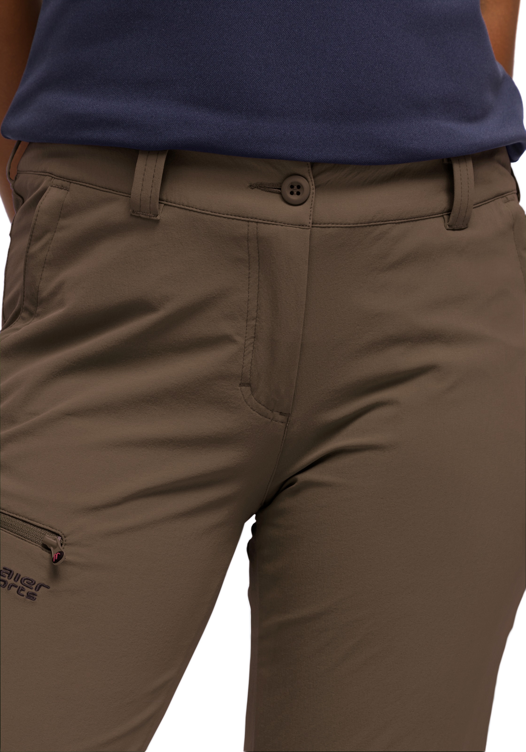Maier Sports Funktionshose »Inara slim«, Herren Wanderhose, atmungsaktive Outdoor-Hose, 4 Taschen, Slim Fit