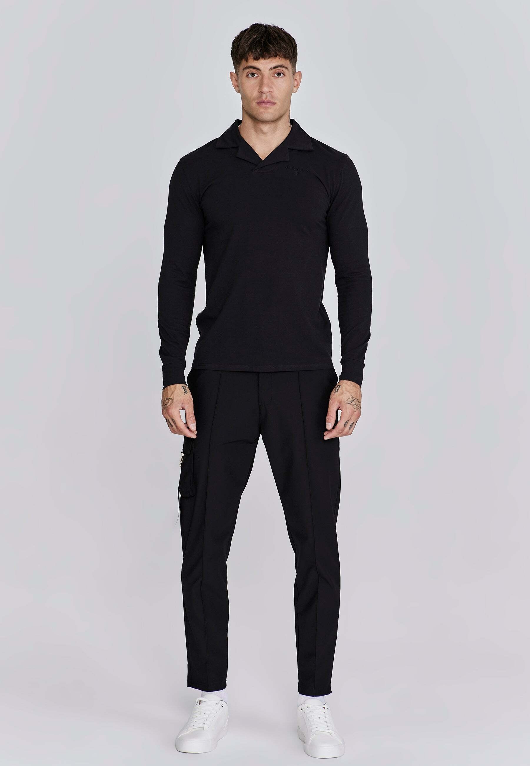 Siksilk Langarm-Poloshirt »Siksilk Langarmpolo T-Shirt and Shorts Set«