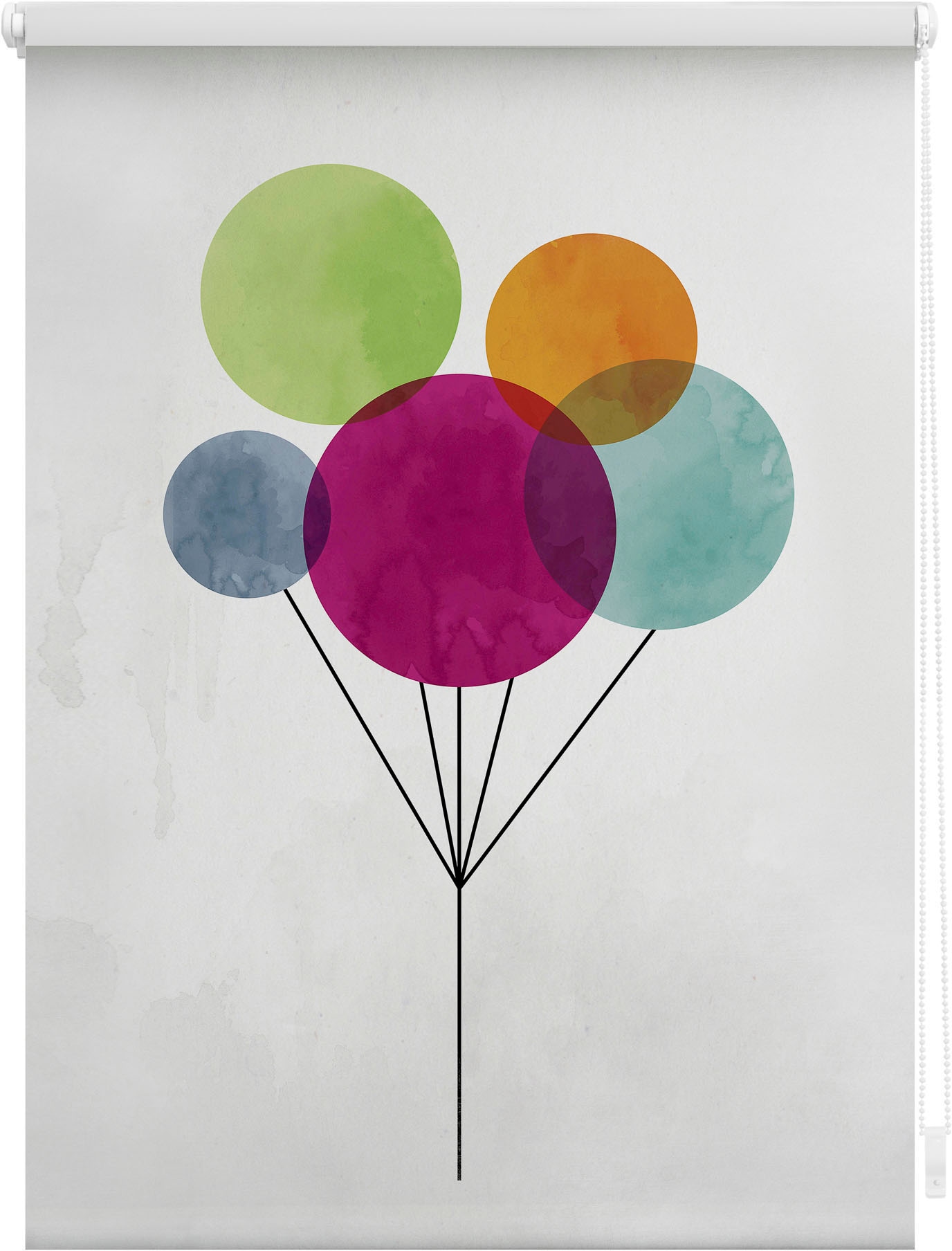 LICHTBLICK ORIGINAL Seitenzugrollo »Klemmfix Motiv | ohne online bestellen Lichtschutz, bedruckt freihängend, Ballon«, Jelmoli-Versand Bohren