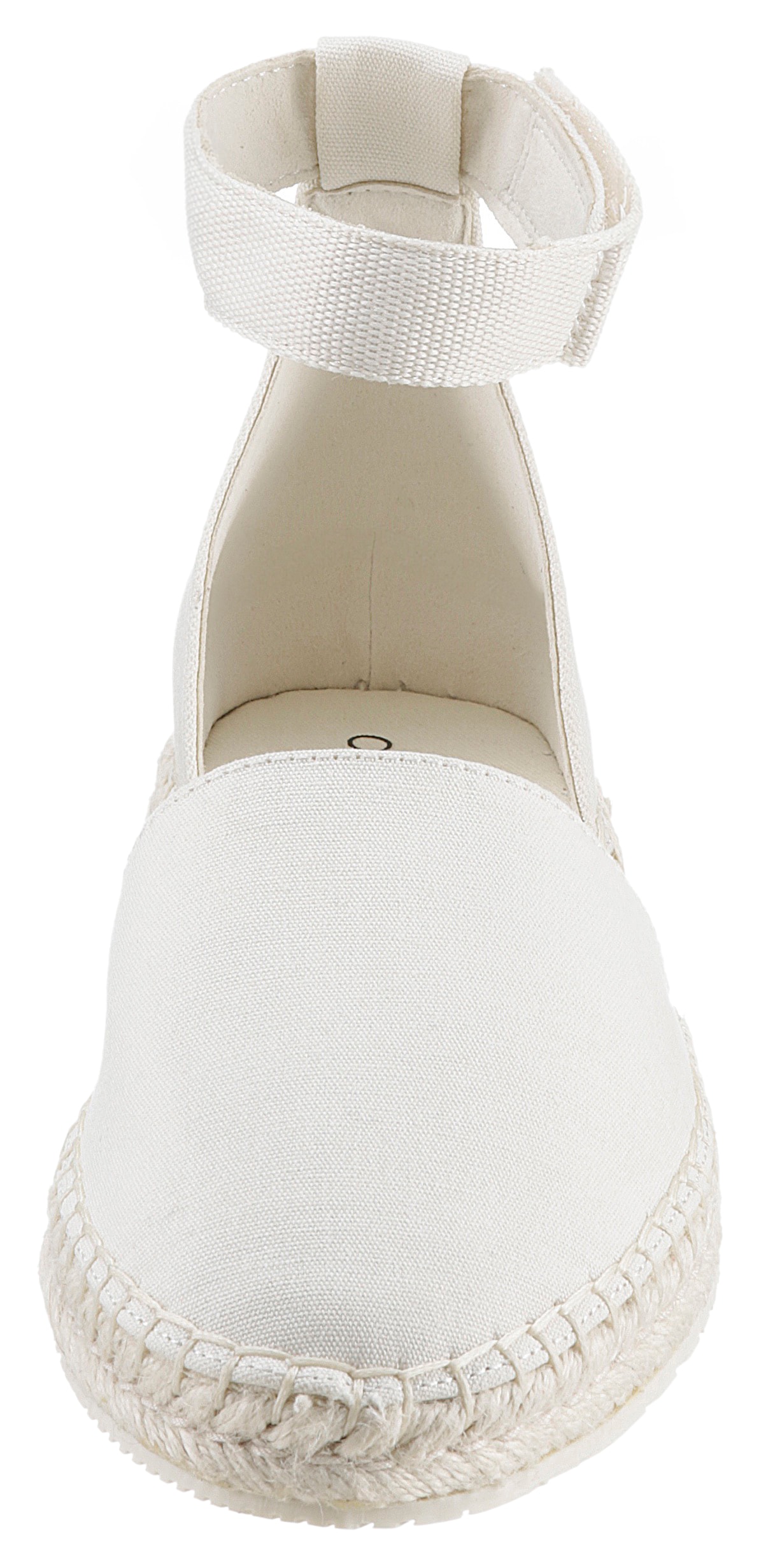 Calvin Klein Jeans Espadrille »EMMA 5C *I«, Strandschuh, Sommerschuhe, Sandale mit Klettriemchen und Juteabsatz