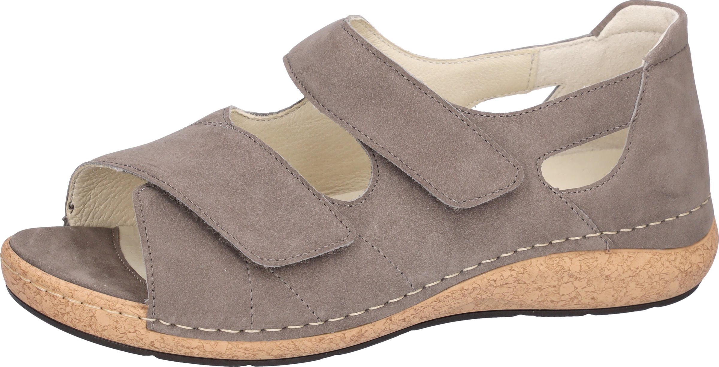 Waldläufer Sandale »K-Heliett« , Sommerschuh, Sandalette, Keilabsatz, in Komfortweite K (= extraweit)