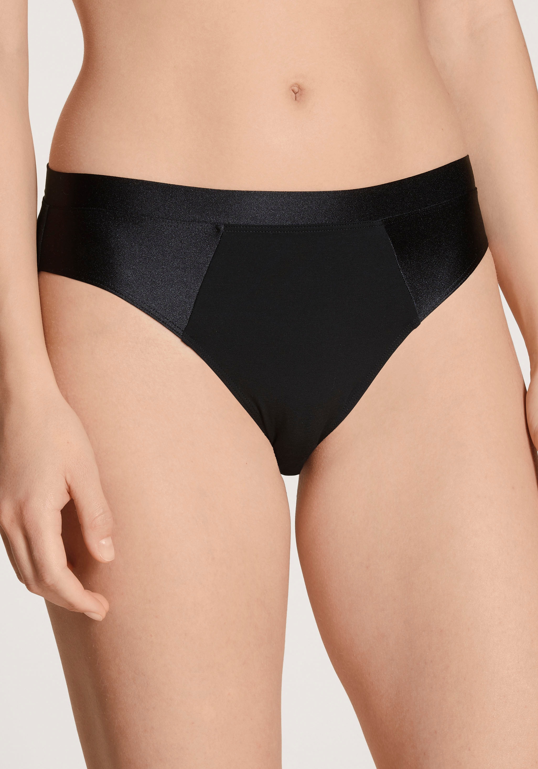 CALIDA Slip »Cate« schimmernde Satin-Blende, femininer Look, Single Jersey, elastisch