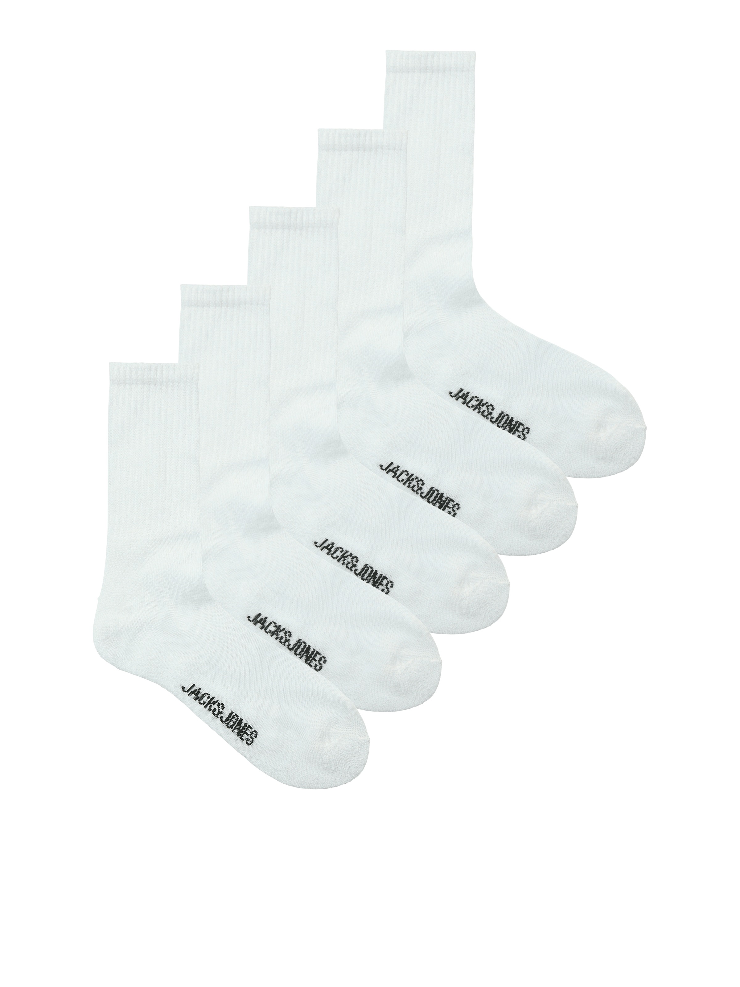 Jack & Jones Tennissocken "JACREGEN TENNIS SOCK 5 PACK NOOS" Packung, 5 Paar tlg. mit Stretchanteil