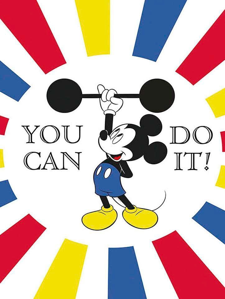 Komar Poster »Mickey Mouse Do it«, Disney, (1 St.), Kinderzimmer, Schlafzimmer, Wohnzimmer