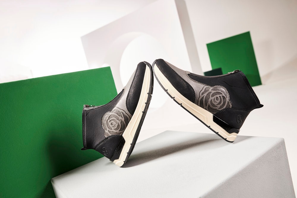 Rieker Slip-On Sneaker, Schlupfboots, Stiefelette, High top Sneaker in veganer Verarbeitung