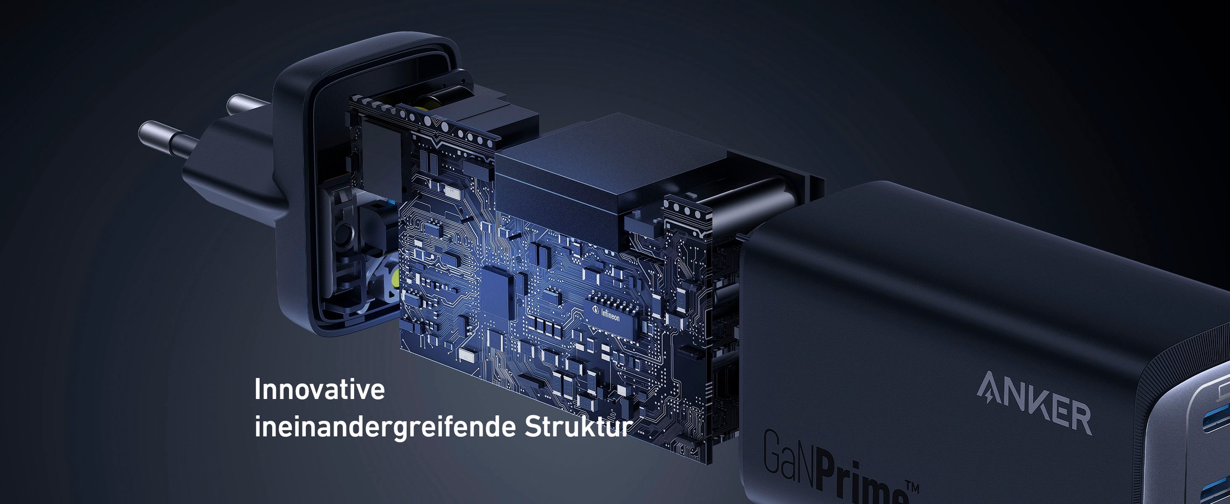 Anker Smartphone-Ladegerät »737 GaN III 3-Port«