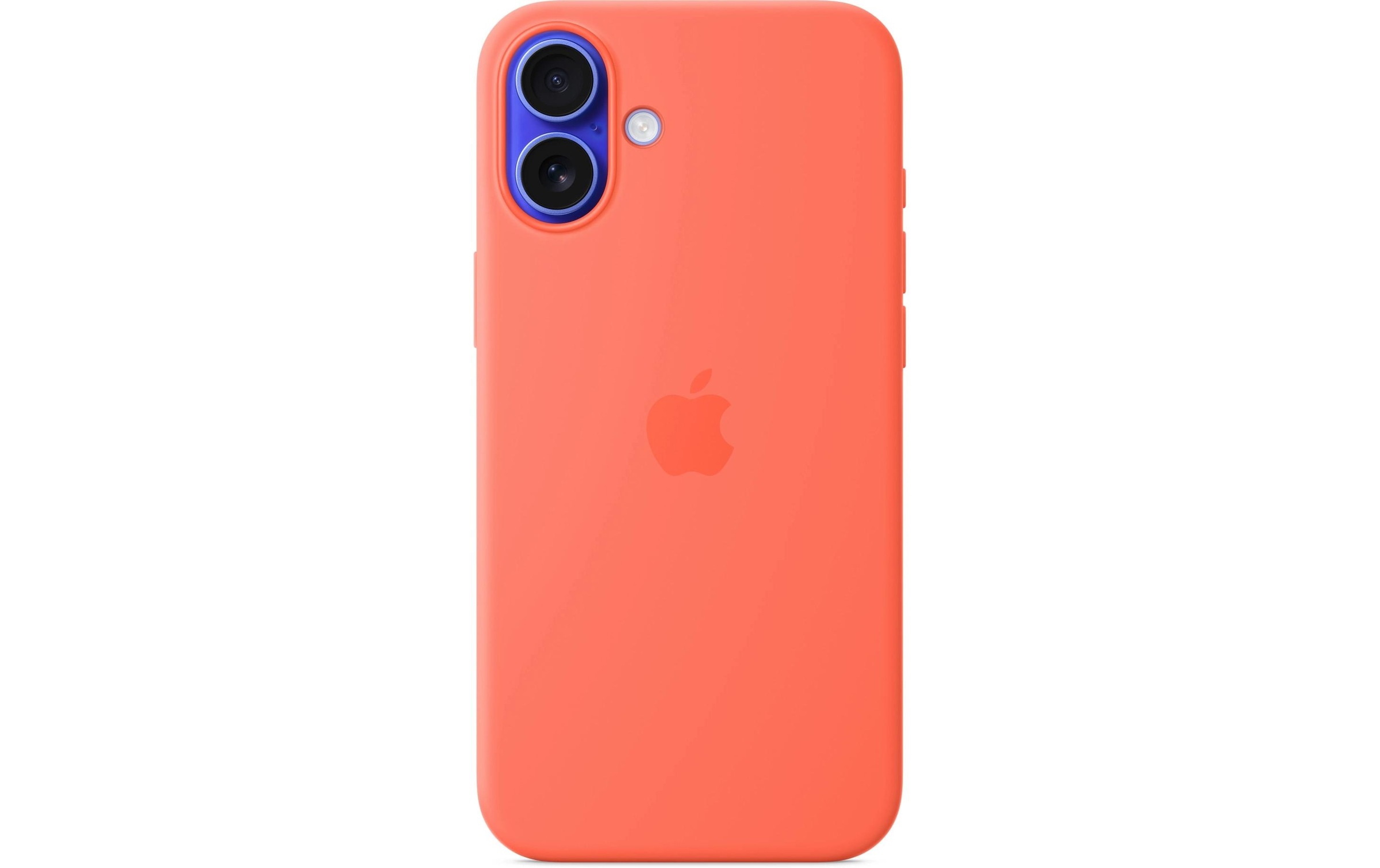 Apple Smartphone Silikon Case mit MagSafe, iPhone 16 Plus, Mandarine