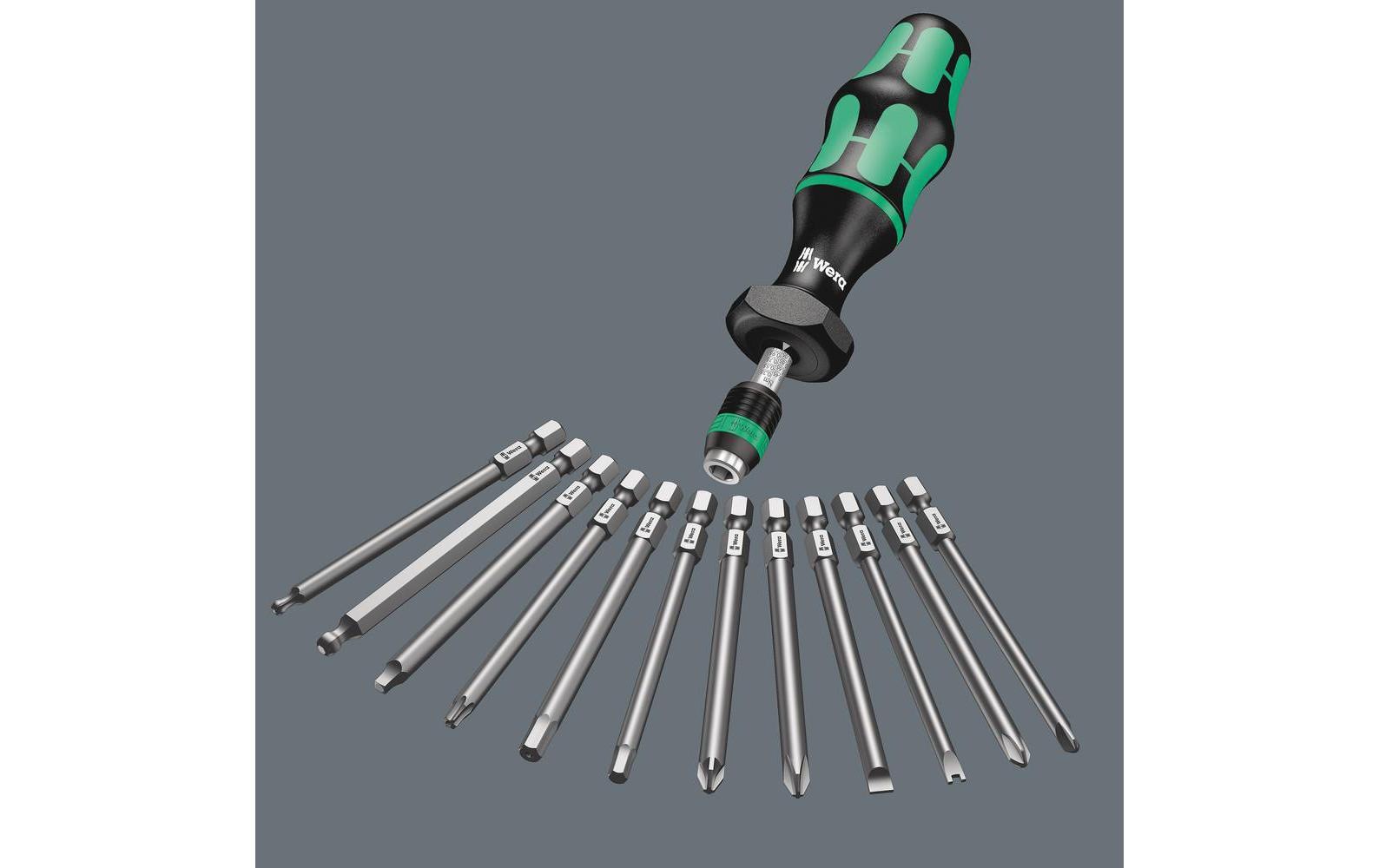 Wera Werkzeugset »Etui Kraftform Kompakt 60 Torque«, (17 tlg.)