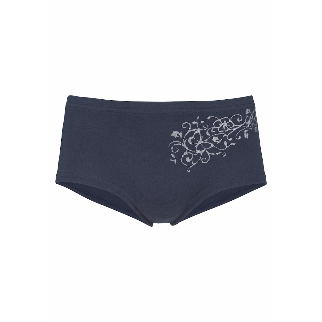 petite fleur Panty, (Packung, 4 St.), mit Glitzerdruck