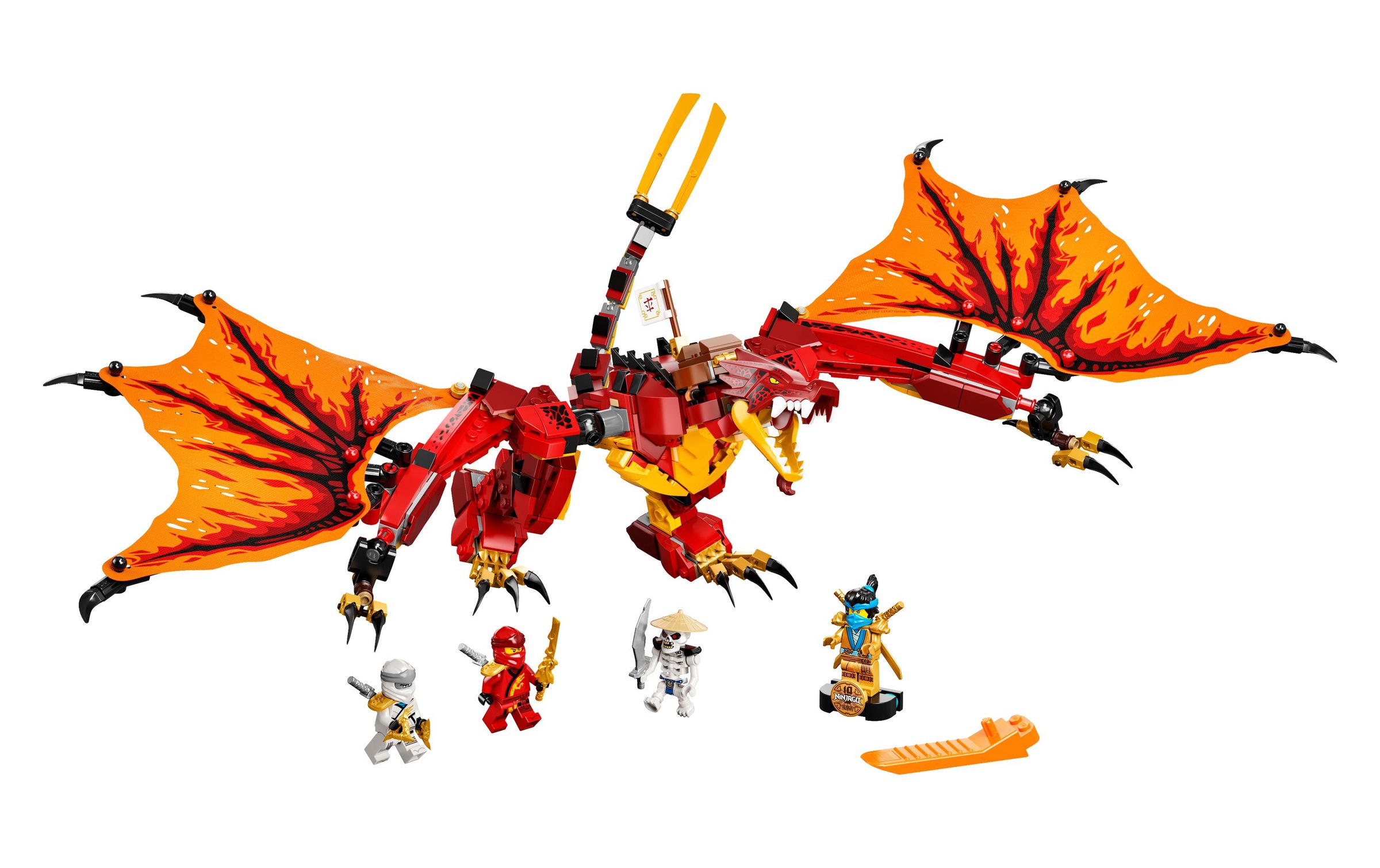 LEGO® Konstruktionsspielsteine »Kais Feuerdrache 7175«