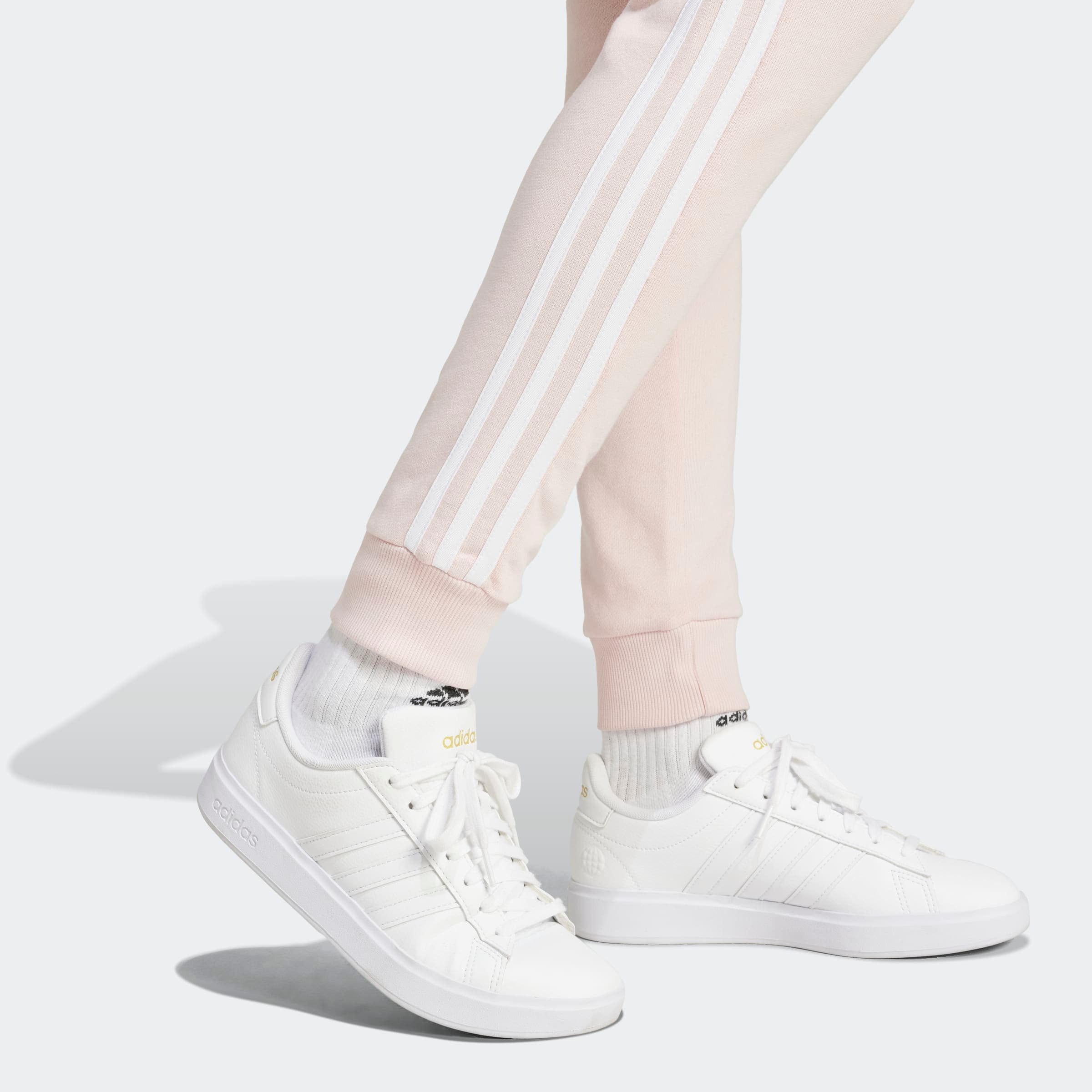 adidas Sportswear Sporthose »ESSENTIALS 3STREIFEN FRENCH TERRY CUFFED HOSE«, (1 tlg.)