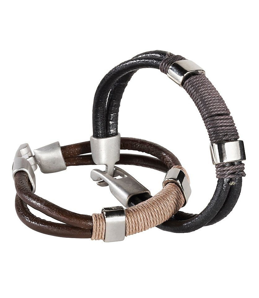 Firetti Armband Set »coole Optik«, (Set, 2 tlg.)