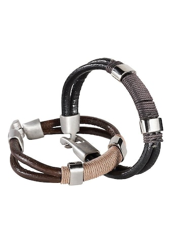 Armband Set »coole Optik«, (Set, 2 tlg.)