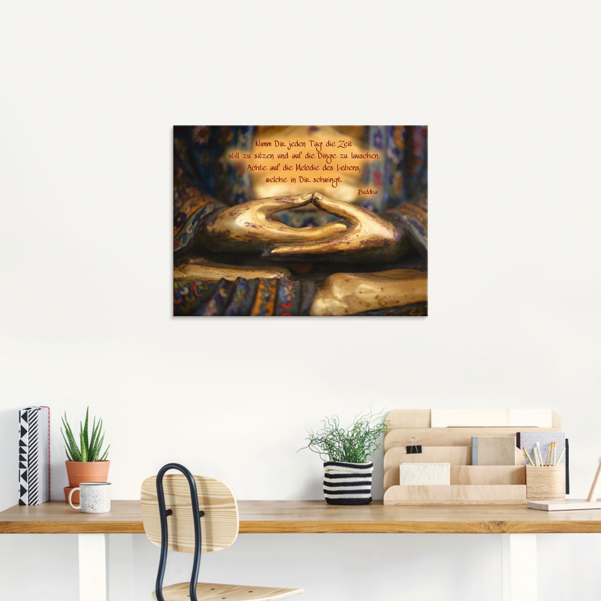 Artland Glasbild »Weisheit«, Religion, (1 St.), in verschiedenen Grössen