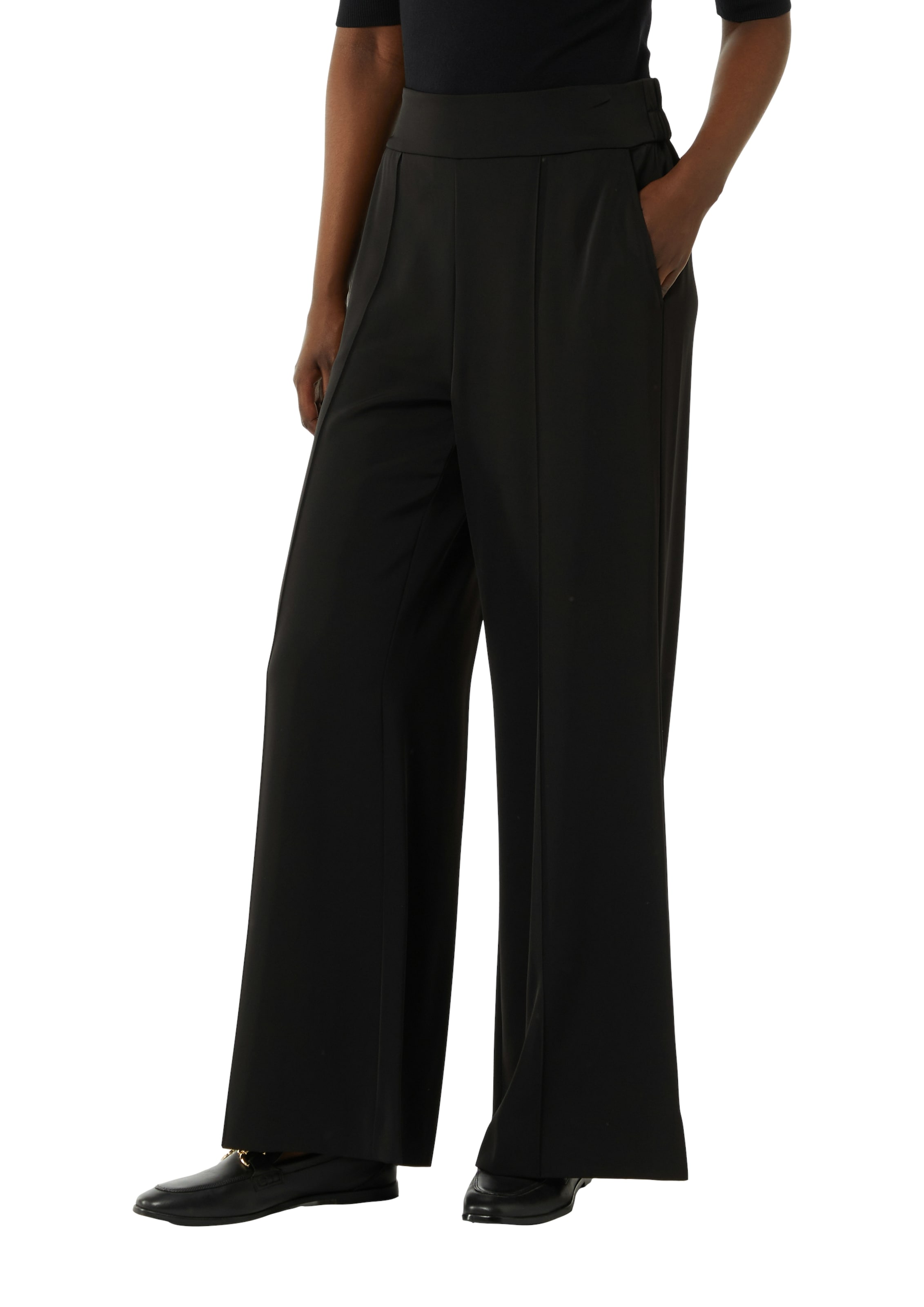 Comma Jogger Pants mit weitem Bein, Sommerhose