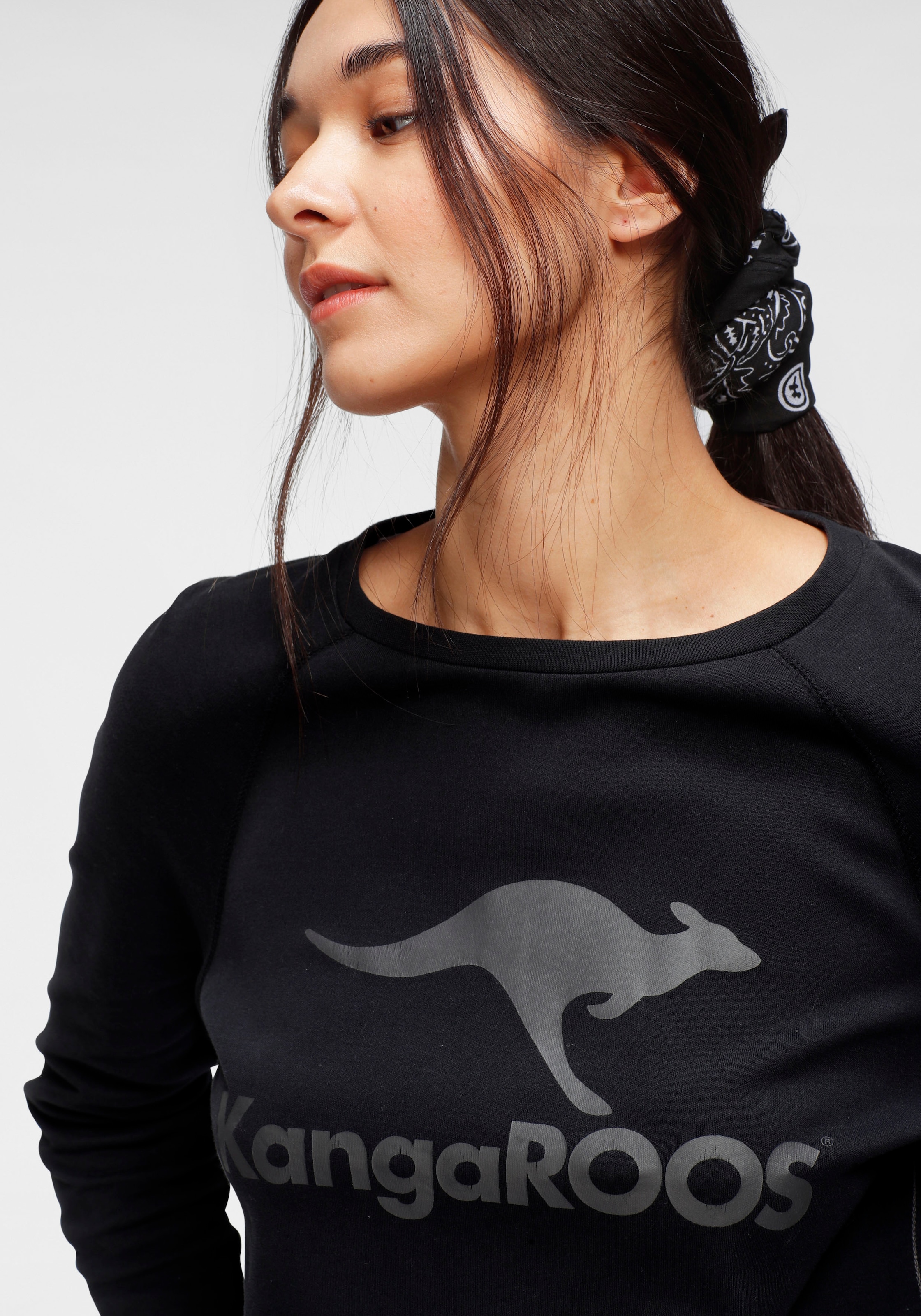 Sweater, online vorne kaufen KangaROOS Schweiz Jelmoli-Versand grossem Label-Print mit bei