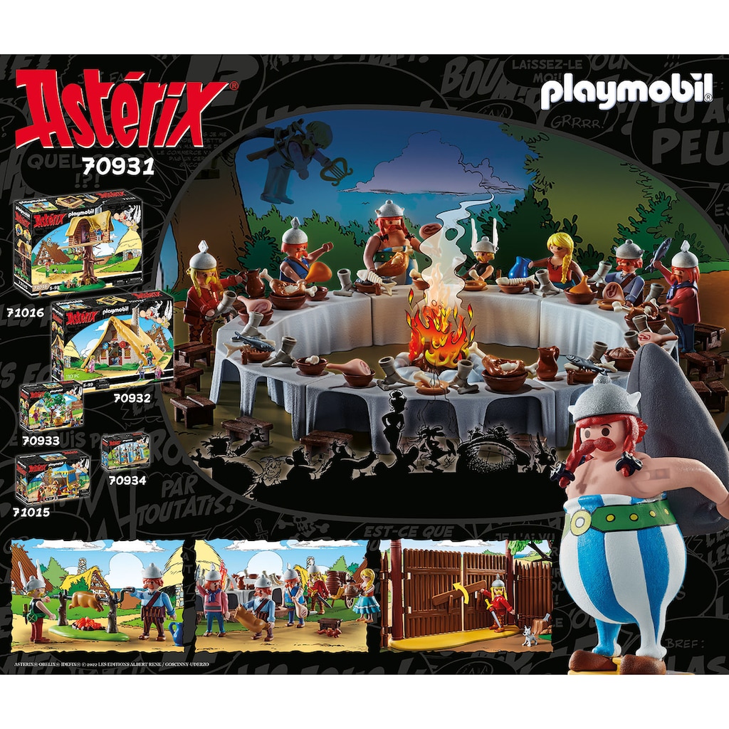 Playmobil® Konstruktions-Spielset »Grosses Dorffest (70931), Asterix«, (310 St.)