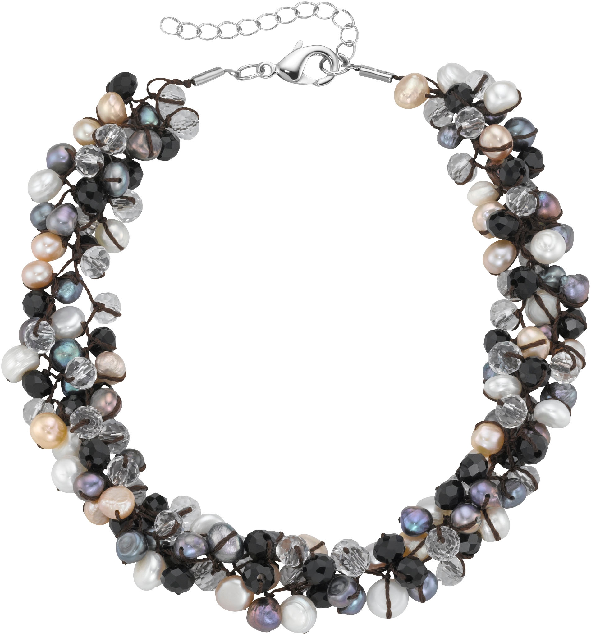 Collier »Schmuck Geschenk Halsschmuck Halskette Kette«, mit Kristallstein - mit...